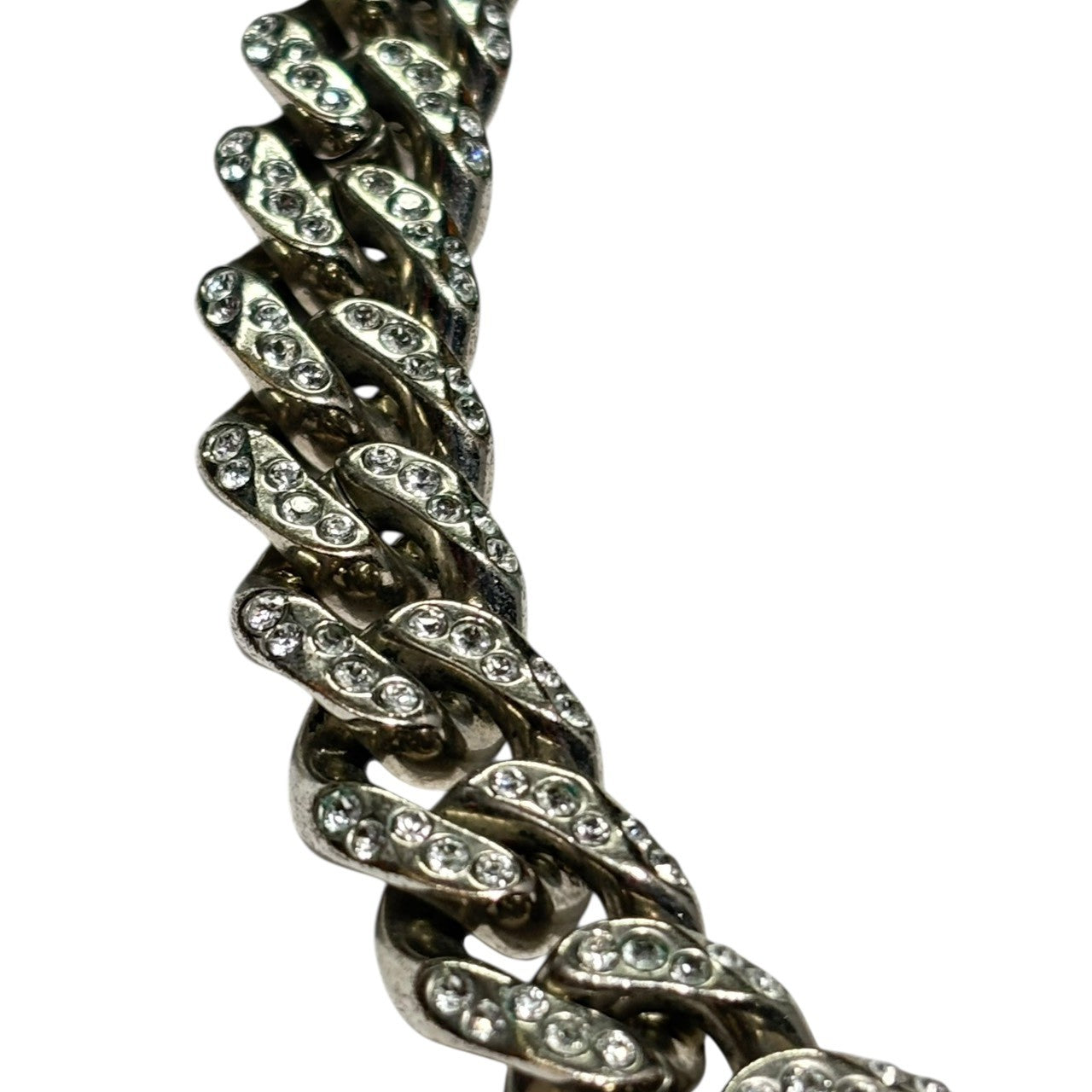 Off-White(オフホワイト) Arrow Chain Necklace With Strass アロー チェーン ネックレス ラインストーン OMOB15BF24MET0017272 シルバー 喜平