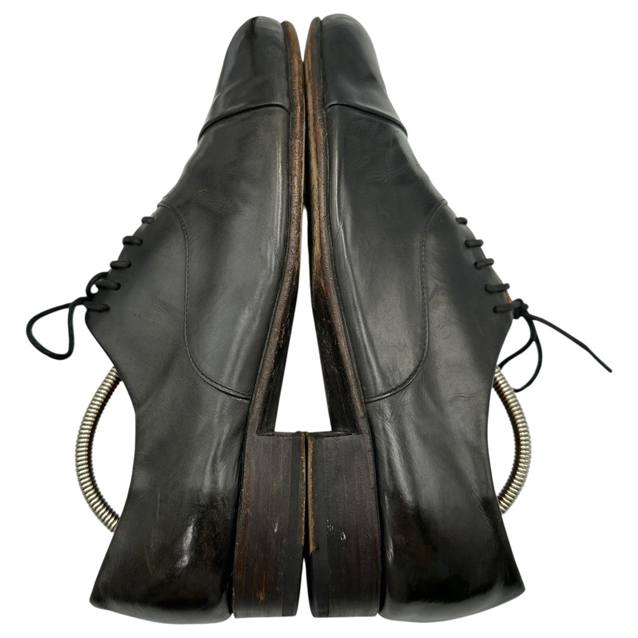 凸&凹(デコアンドボコ) Cap-toe leather shoes キャップトゥ レザー シューズ 26cm ブラック 革靴 ストレート