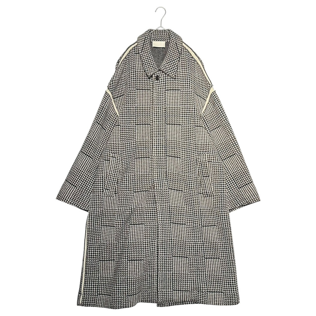 YOKE(ヨーク) 18AW OVERSIZED GUNCLUB CHECK KNIT COAT オーバーサイズ ガンクラブ チェック コート YK18AW001C 2 ブラウン 人気完売商品