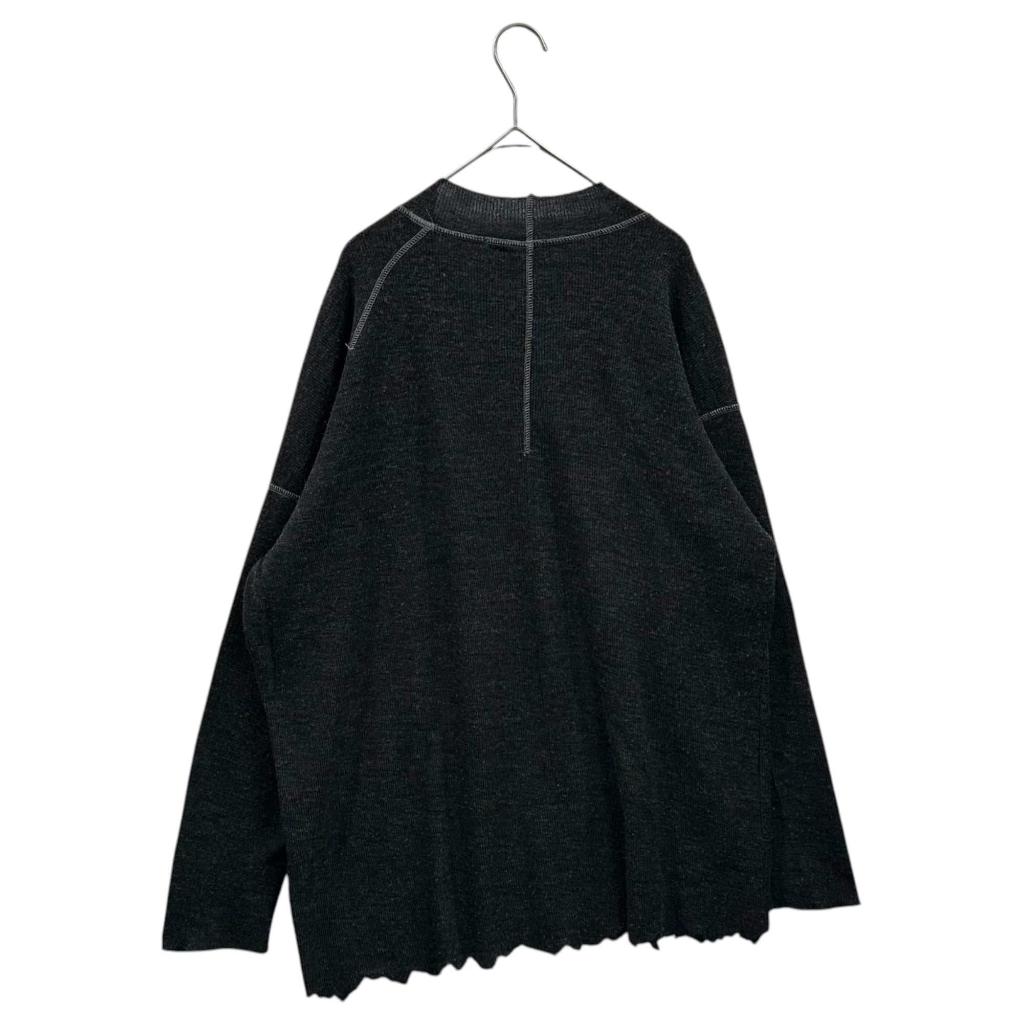 The Viridi-anne(ザヴィリディアン) 2018AW Wool Cut-Off Knit ウール カットオフ ニット VI-2964-07 1 グレー