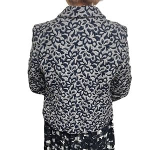 robe de chambre COMME des GARCONS(ローブドシャンブルコムデギャルソン) 90'sフラワーパターンショートジャケット/インナーオーガンジー/99AW/本人期/川久保玲 RJ-040100 SIZE FREE ネイビー AD1999