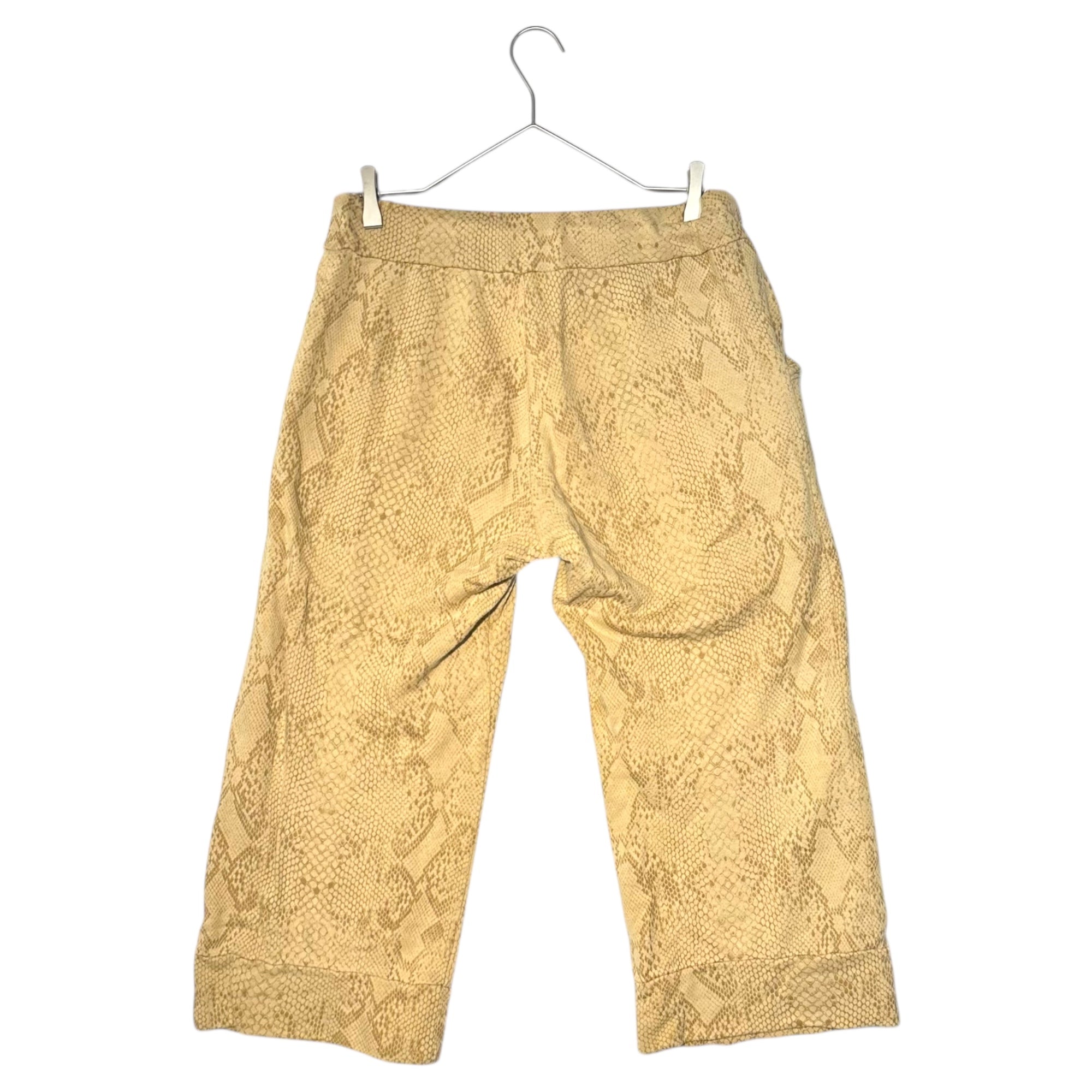 LIMI feu(リミフゥ) Python Print 7/8 Length Sweatpants パイソン プリント 7分丈 スウェット パンツ 表記無(FREE) ベージュ