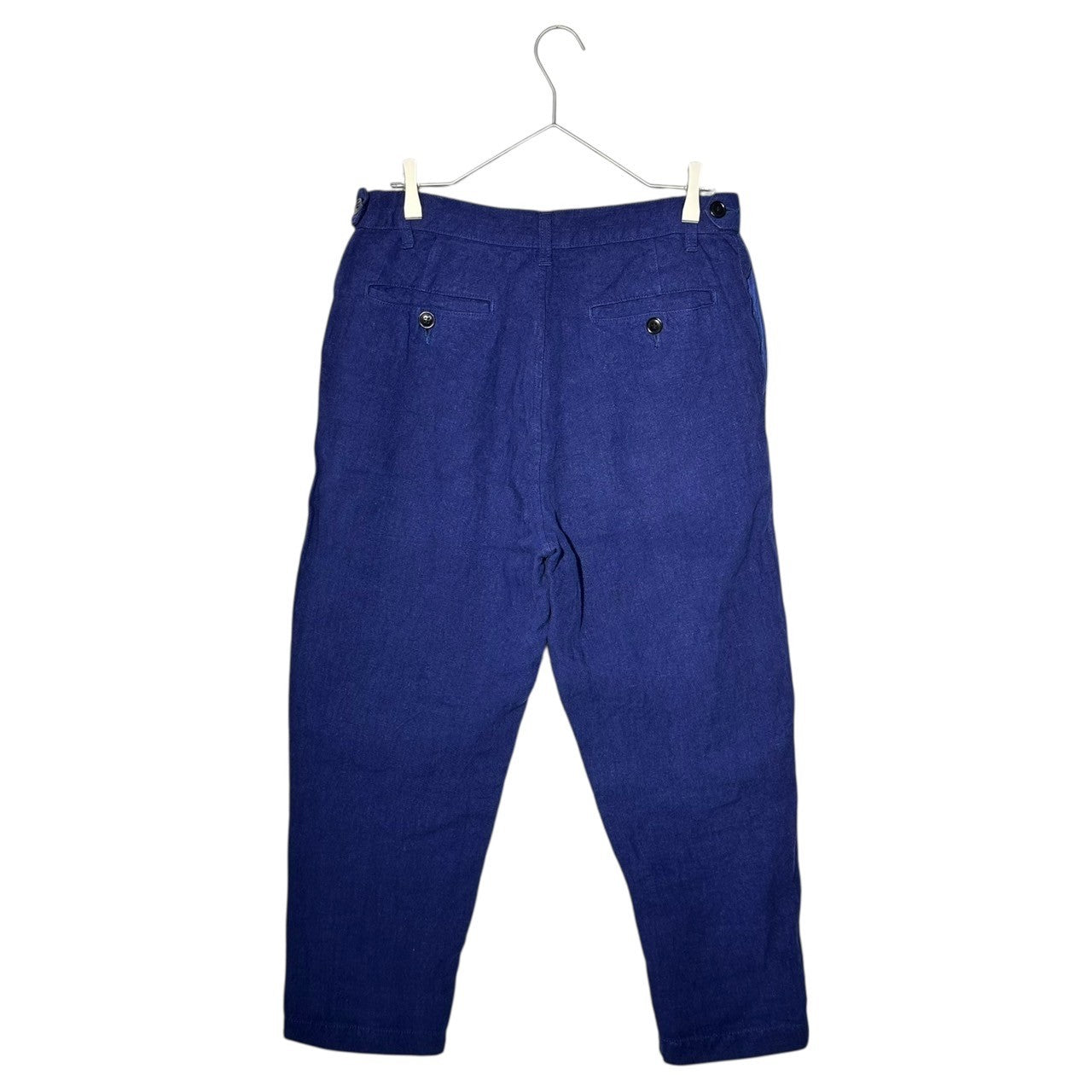 COMME des GARCONS JUNYA WATANABE(コムデギャルソンジュンヤワタナベ) 14SS Linen-Like 2-Tuck Cotton Pants リネン ライク 2タック コットン パンツ JM-P037 M ネイビー AD2013