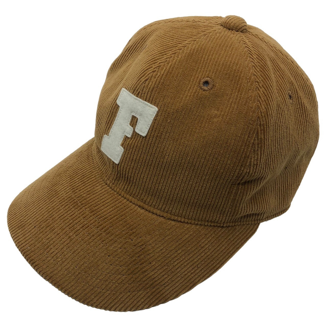 FULL COUNT(フルカウント) 6PANEL CORDS BASEBALL CAP F PATCH 6パネル コーデュロイ キャップ 6014 FREE ベージュ