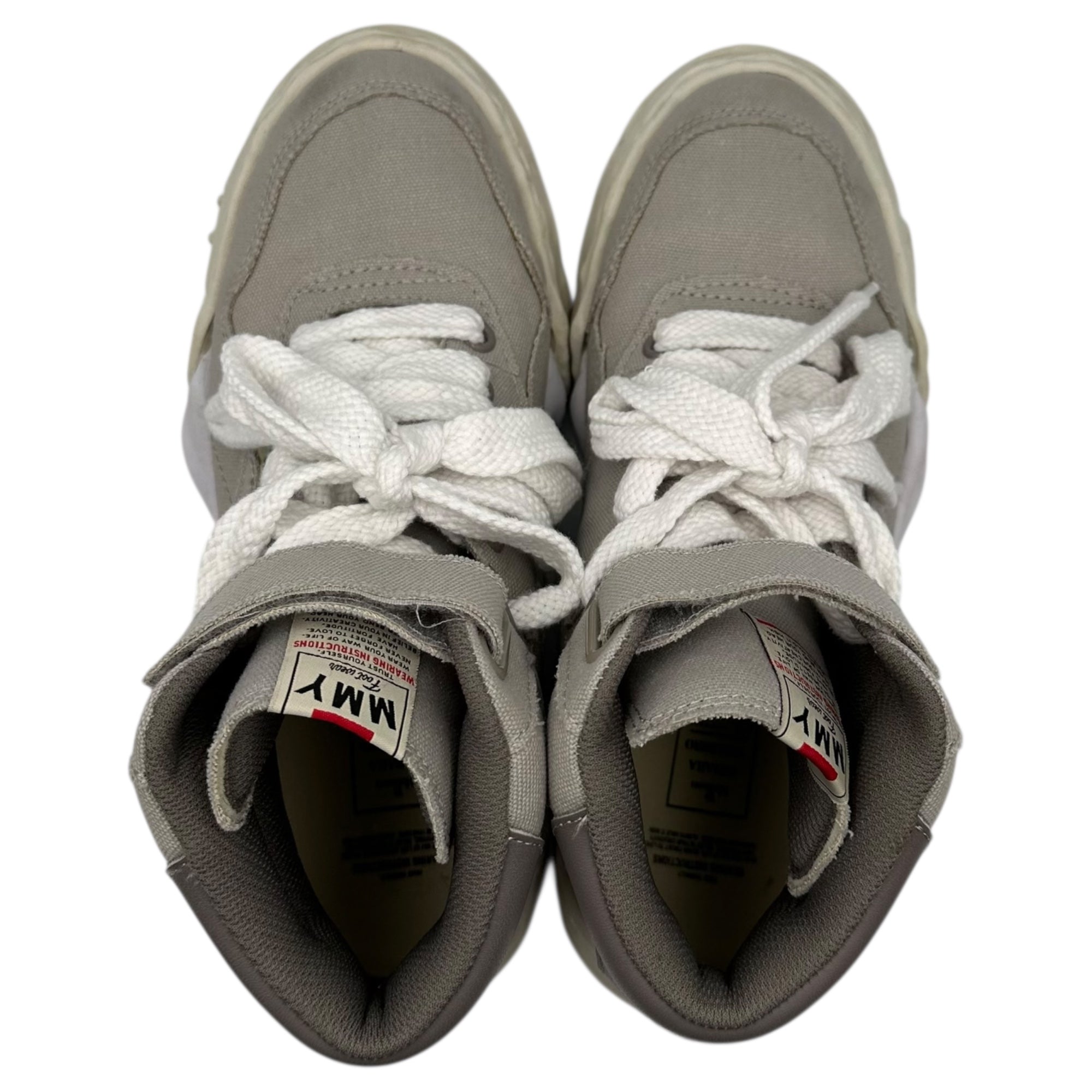Maison MIHARA YASUHIRO(メゾンミハラヤスヒロ) Canvas High-Top Sneakers キャンバス ハイカット スニーカー A08FW703 42 グレー