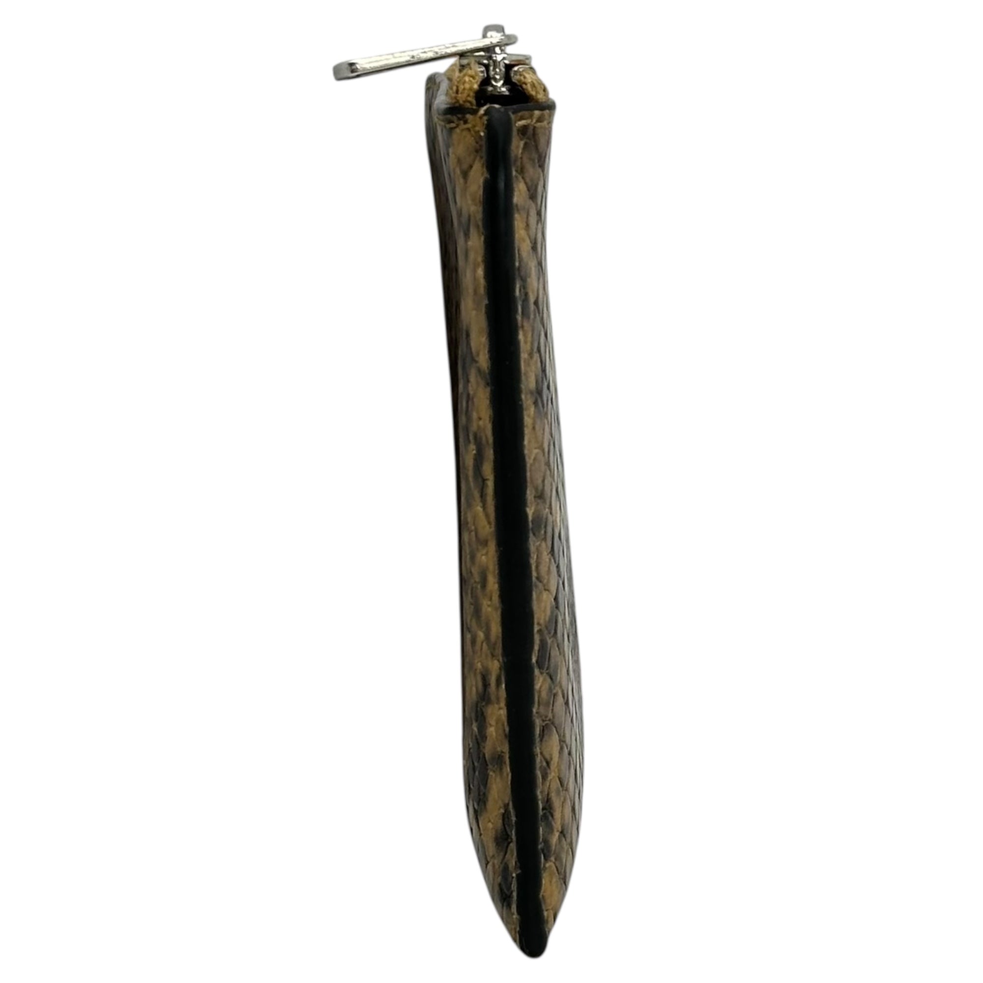 A.P.C.(アーペーセー) L-shaped zip python wallet L字ジップ パイソン型押し ウォレット 財布 ブラウン
