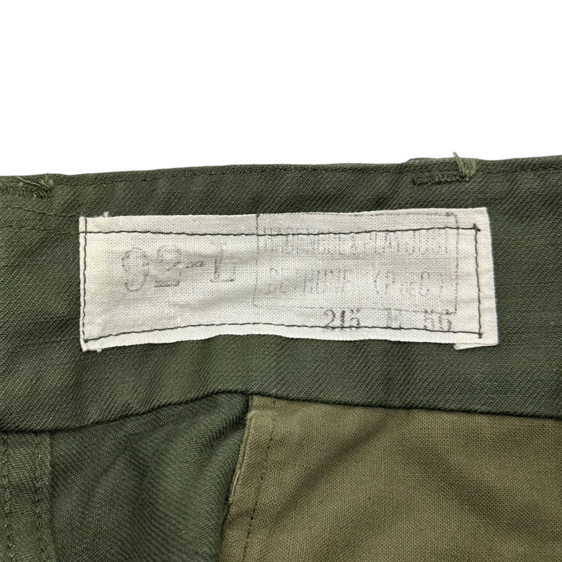 FRENCH MILITARY(フランス軍) 60's M-47 Early Cargo Pants 前期 カーゴ パンツ 92-L オリーブ 60年代 ミリタリー