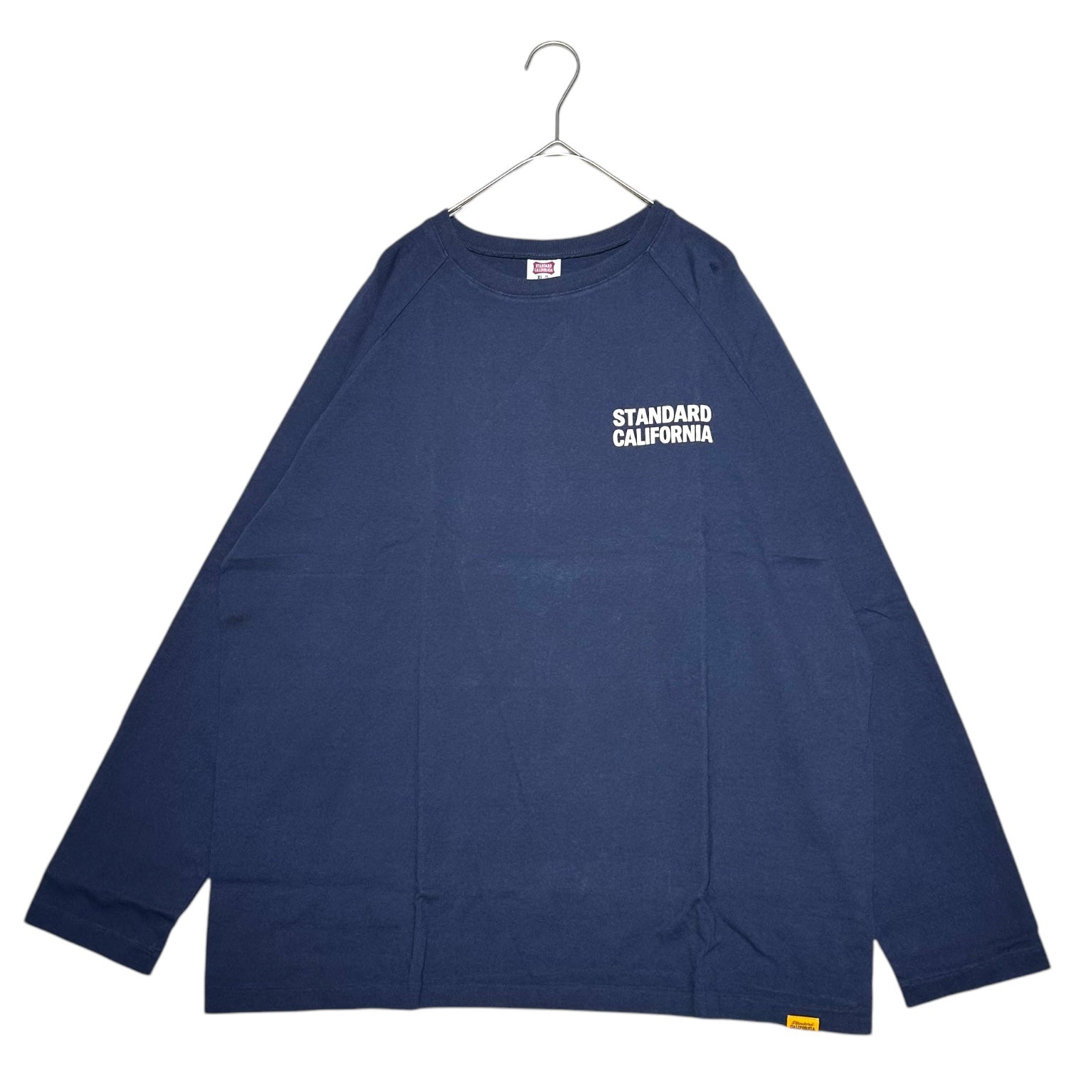STANDARD CALIFORNIA(スタンダード カリフォルニア) SD US Cotton Logo Baseball T コットン ロゴ ベースボール 長袖 Tシャツ TSBLC090 XL ネイビー