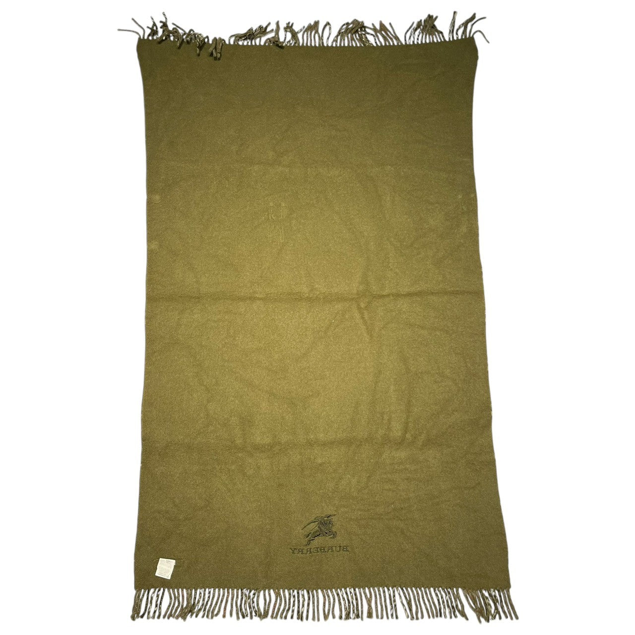BURBERRY LONDON(バーバリーロンドン) Burberry check large wool muffler バーバリー チェック 大判 ウール マフラー カーキ