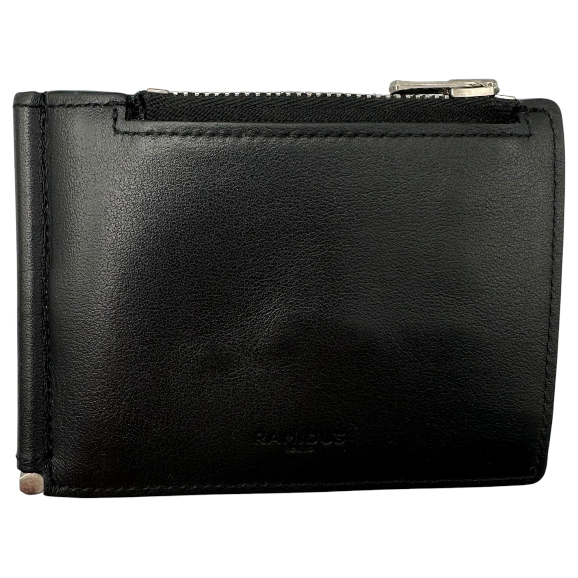 RAMIDUS(ラミダス) MONEY CLIP マネー クリップ レザー ブラック 2つ折り財布 藤原ヒロシ