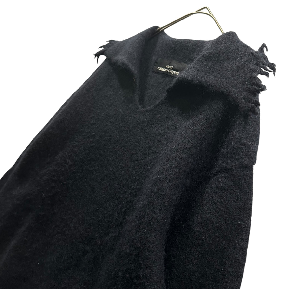 tricot COMME des GARCONS(トリココムデギャルソン) 1992AW Fringe Pullover Wool Knit フリンジ プルオーバー ウール ニット TN-080030 FREE ネイビー AD1992 90s アーカイブ モヘア