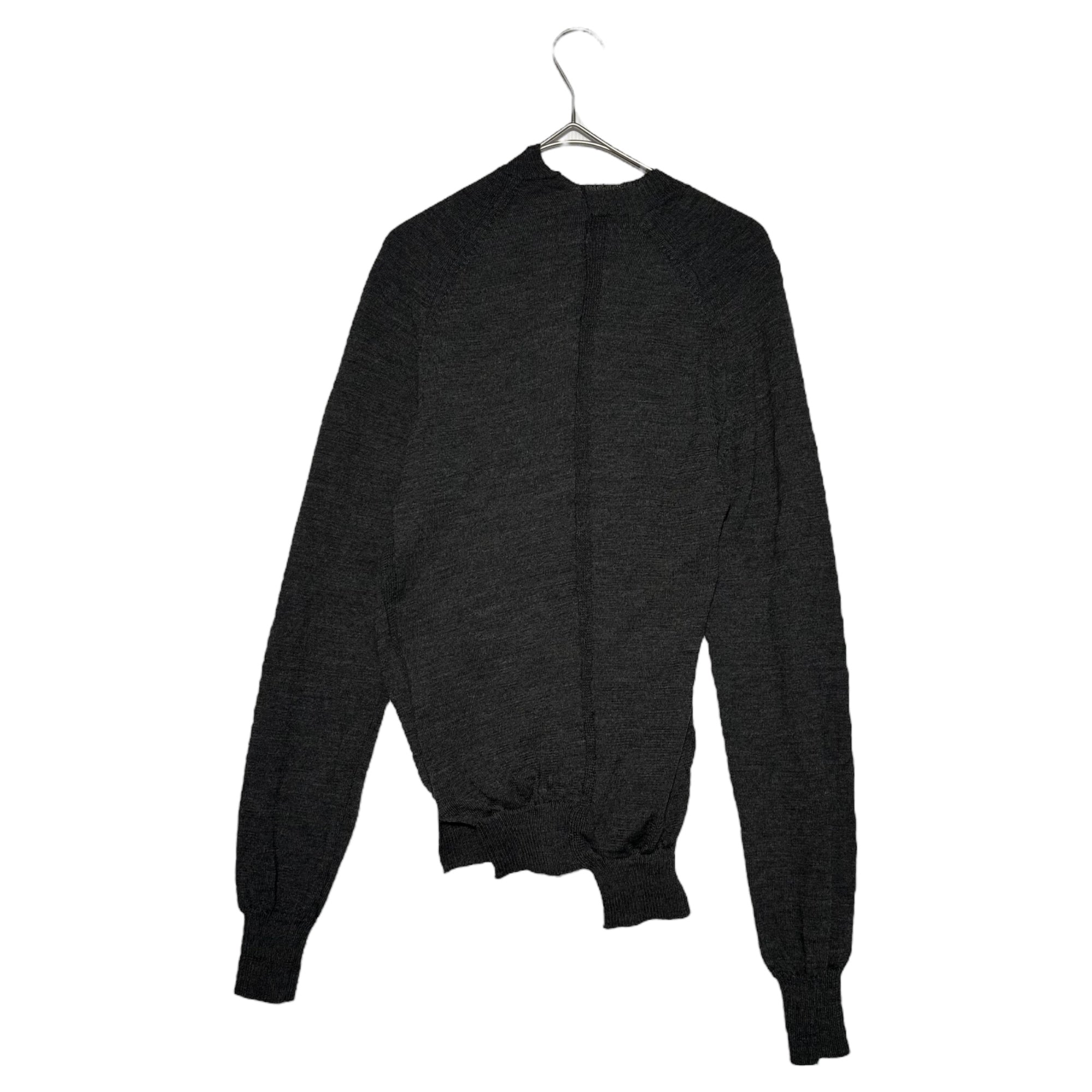 COMME des GARCONS JUNYA WATANABE(コムデギャルソンジュンヤワタナベ) 07AW Side hole deformed wool cardigan 脇穴 変形 ウール カーディガン JT-N020 S チャコールグレー AD2007