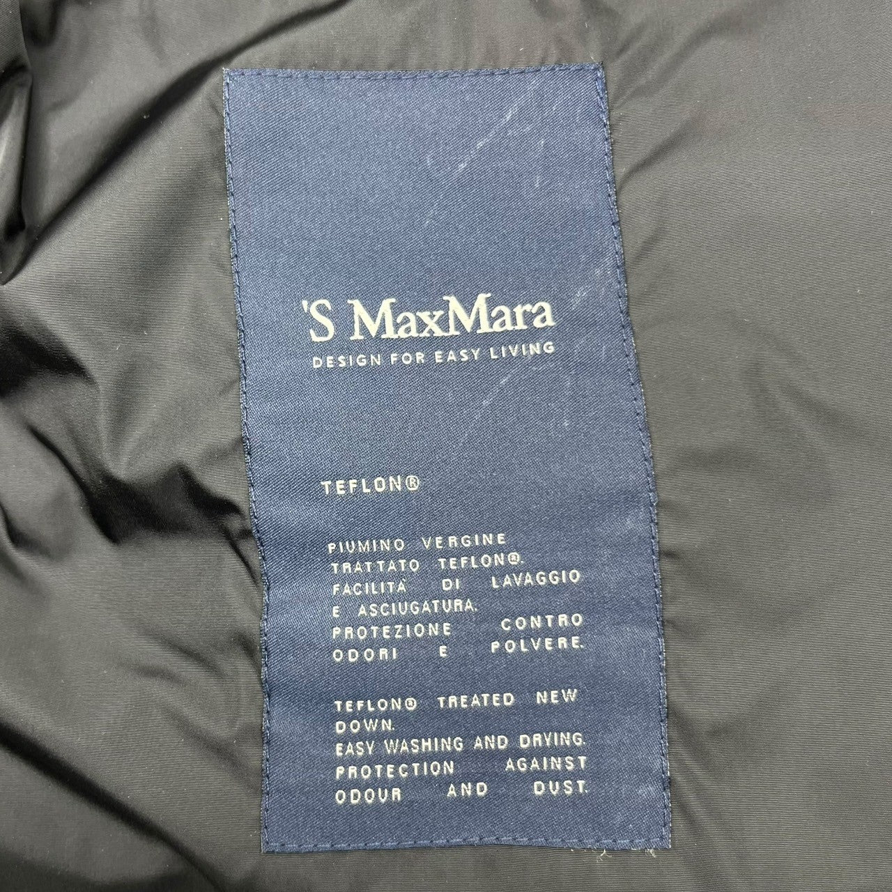 'S Max Mara(エス マックスマーラ) fur embellished down coat ファー装飾 ダウンコート 36(S) ブラック