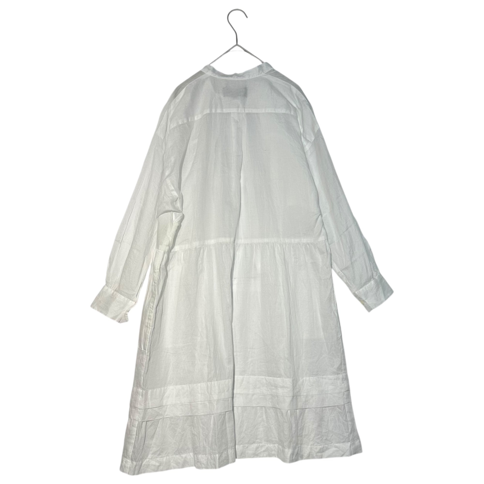 tricot COMME des GARCONS(トリココムデギャルソン) 10SS Cotton L/S Gown Dress コットン 長袖 ガウン ワンピース TE-O030 S ホワイト AD2009