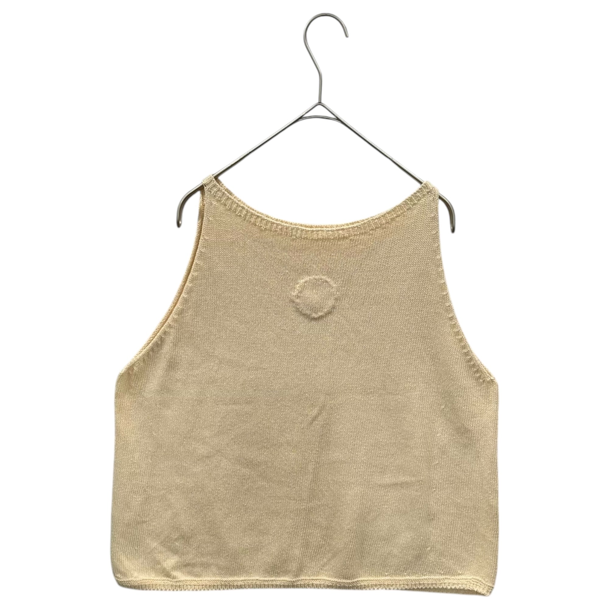 Atelier Andante(アトリエアンダンテ) Linen knit sleeveless top リネン ニット ノースリーブ トップ FREE アイボリー ベスト