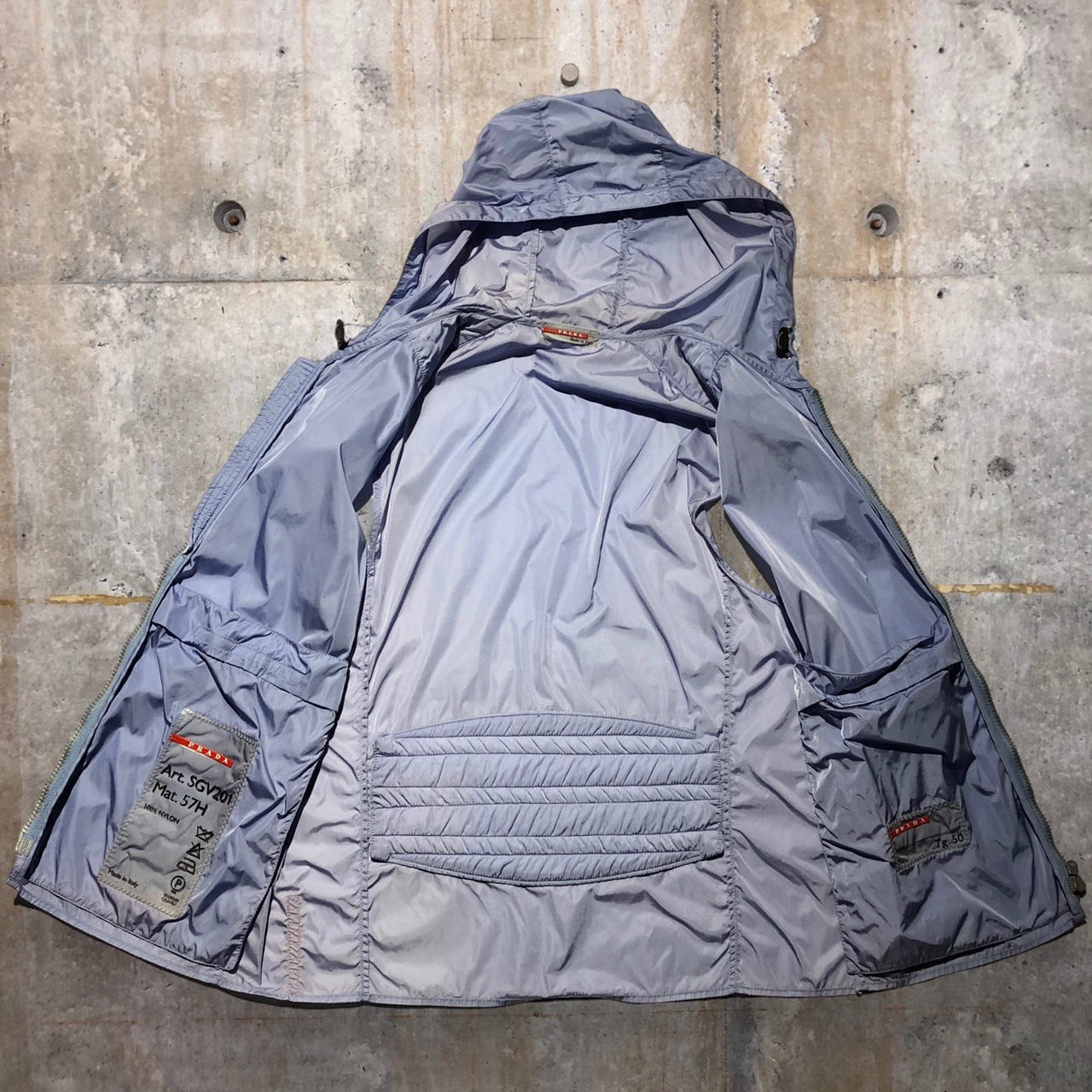 PRADA SPORT(プラダスポーツ) 90'sナイロンベスト 表記なし(Lサイズ程度) ブルー