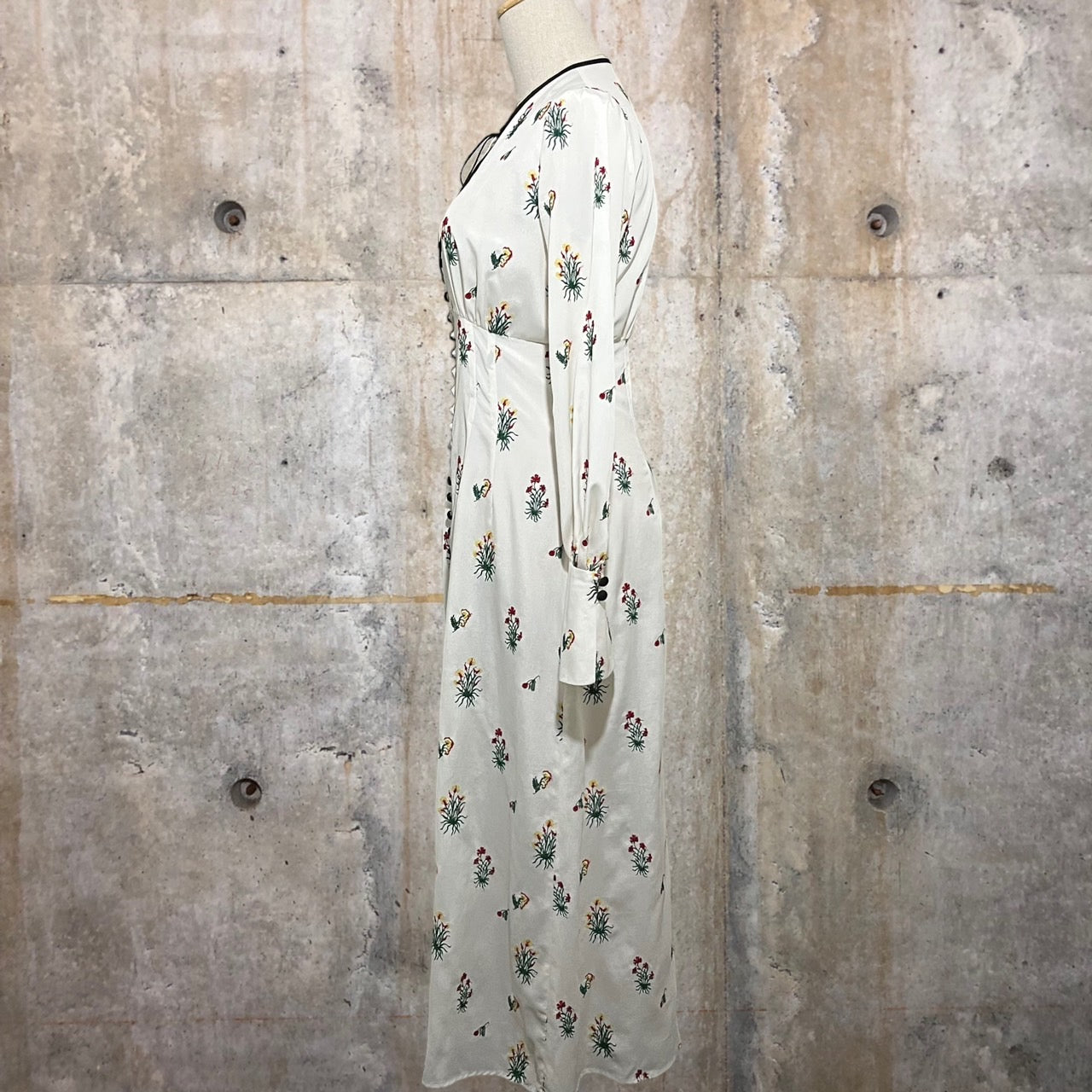 mame kurogouchi(マメクロゴウチ) 18SS SilkCotton I‐Line Dress MM18SS-DR048 1(Sサイズ程度) ホワイト