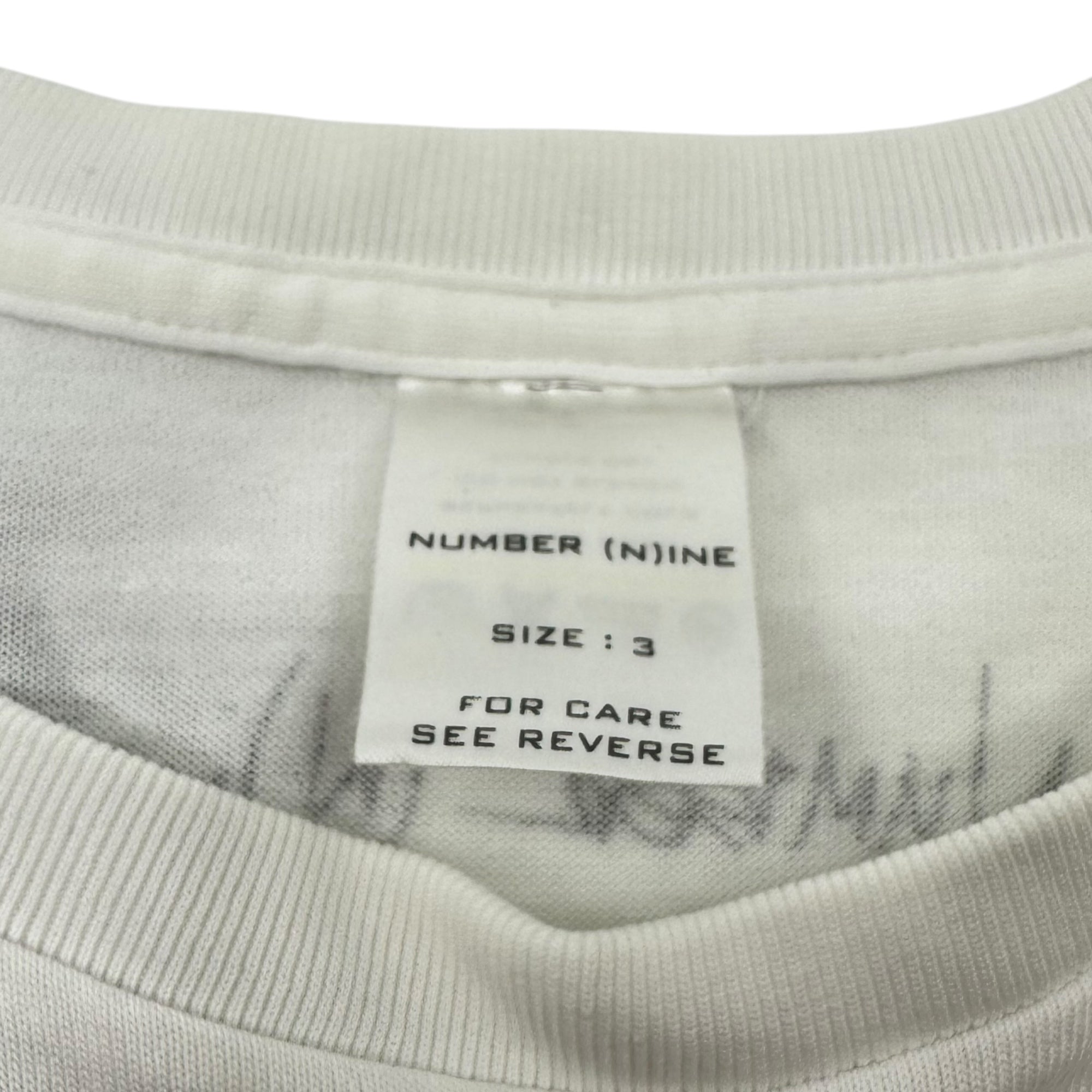 NUMBER (N)INE(ナンバーナイン) NEWYORK 3RD ANNIVERSARY PRINT TEE ニューヨーク 3周年 プリント Tシャツ 3(M) ホワイト