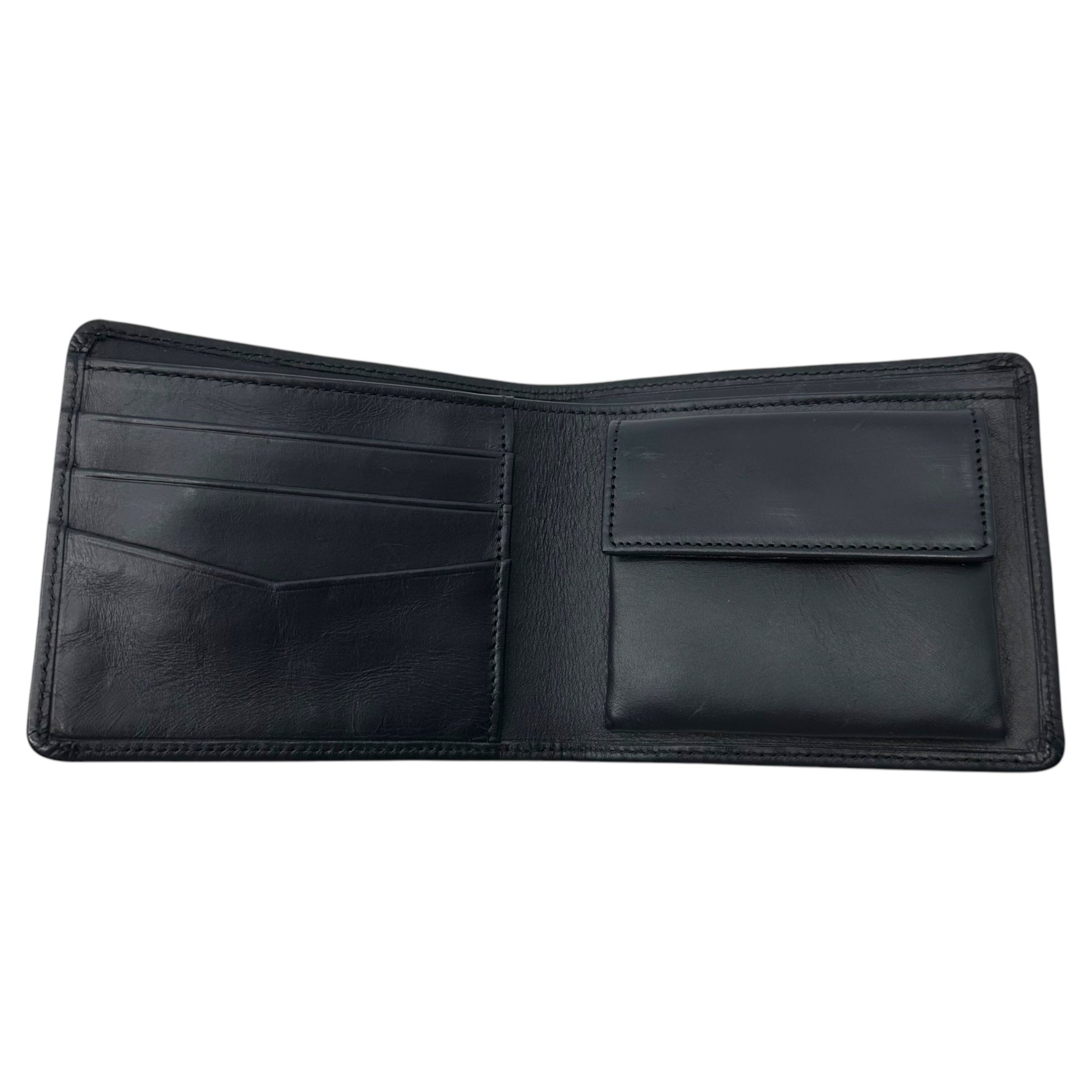 A.P.C.(アーペーセー) Cow Leather Bifold Wallet カウ レザー 二つ折り財布 ダークネイビー