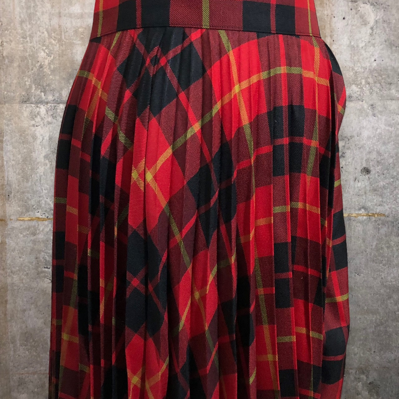 COMME des GARCONS JUNYA WATANABE(コムデギャルソンジュンヤワタナベ) 17AWチェックプリーツスカートパンツ JT-P045 SIZE S レッド×ブラック AD2017