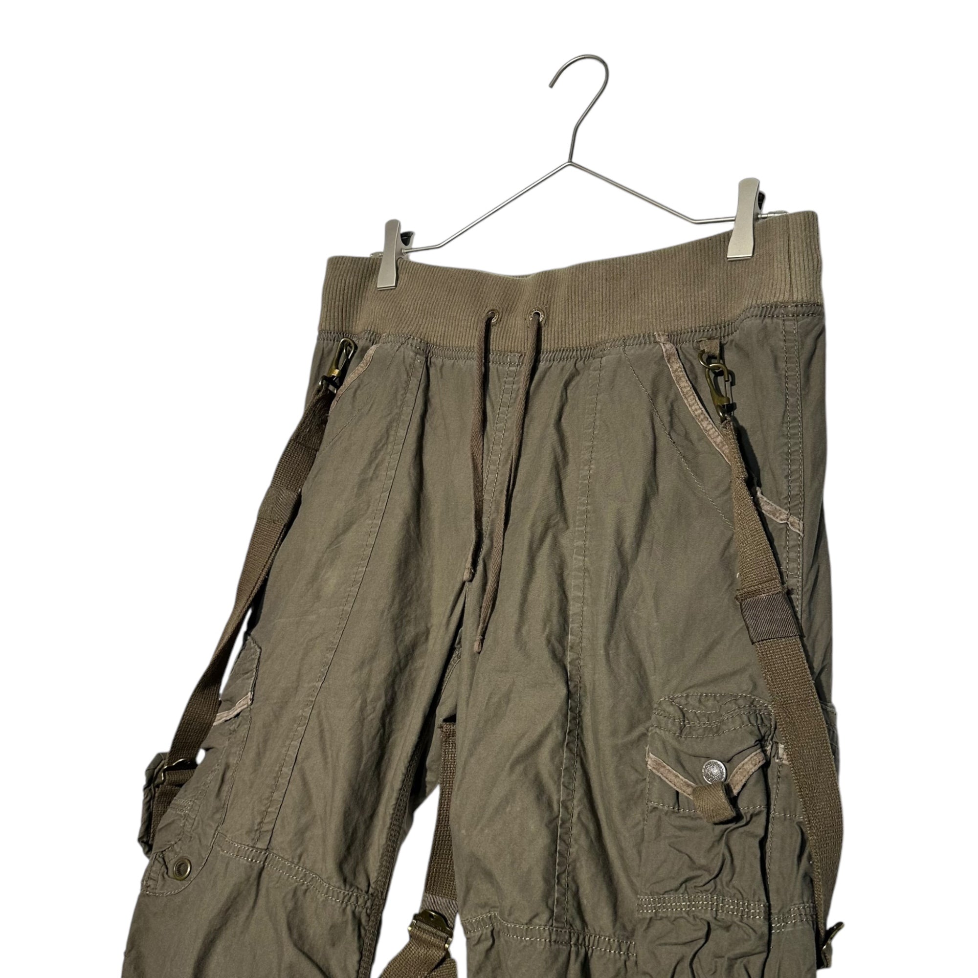 goa(ゴア) 00's archive parachute pants アーカイブ パラシュート パンツ 35145004 FREE カーキ ボンテージ カーゴ Y2K 平成