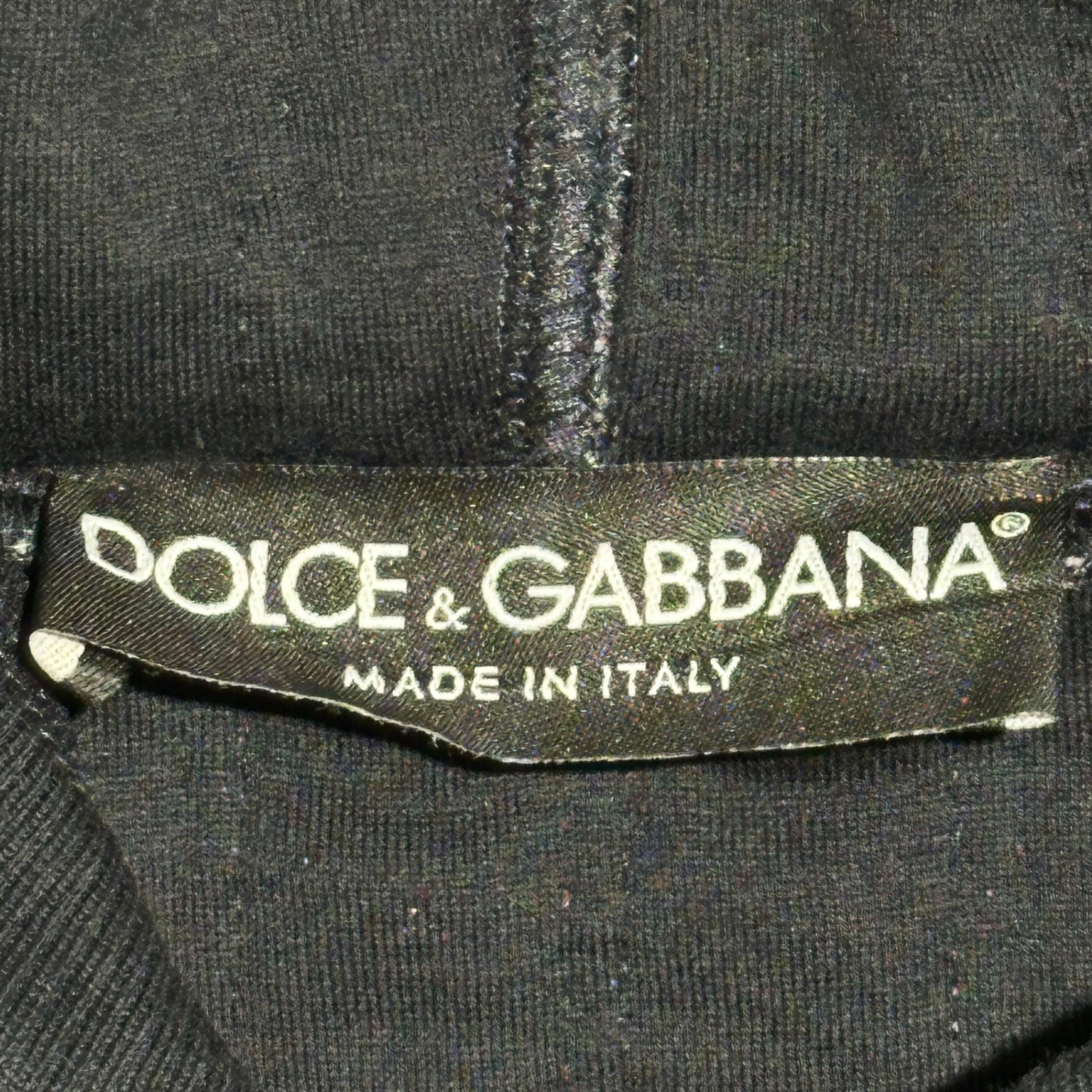 DOLCE&GABBANA(ドルチェ&ガッバーナドルガバ) Mixed-material quilted pullover hoodie 異素材 キルティング 切替 プルオーバー パーカー G9CS5T / G7ZNQ 52(XL程度) ブラックグレー