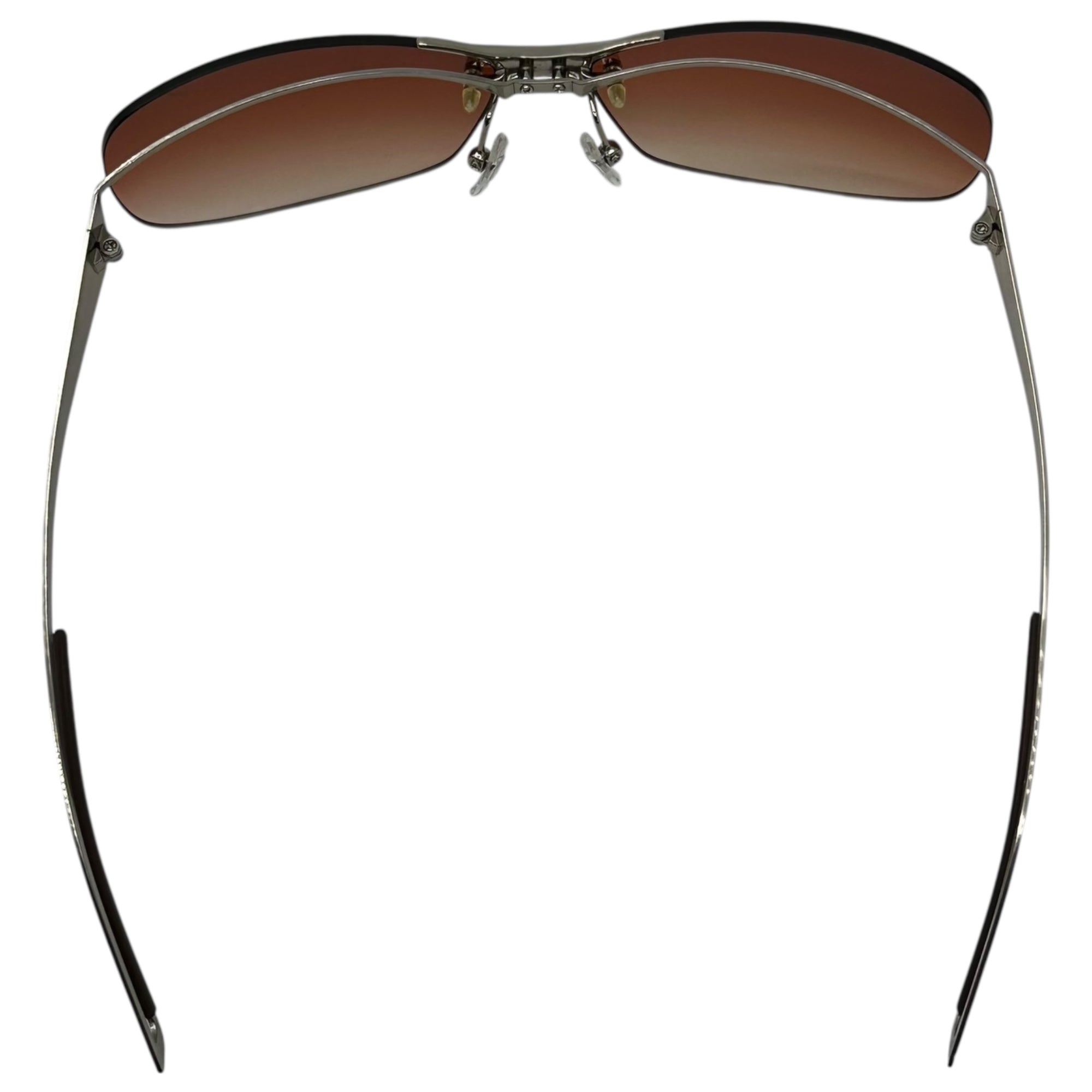Jean Paul GAULTIER(ジャンポールゴルチエ) 00's Aluminum Design Frame Sunglasses アルミ デザイン フレーム サングラス SJP082J 62□14 シルバー 眼鏡