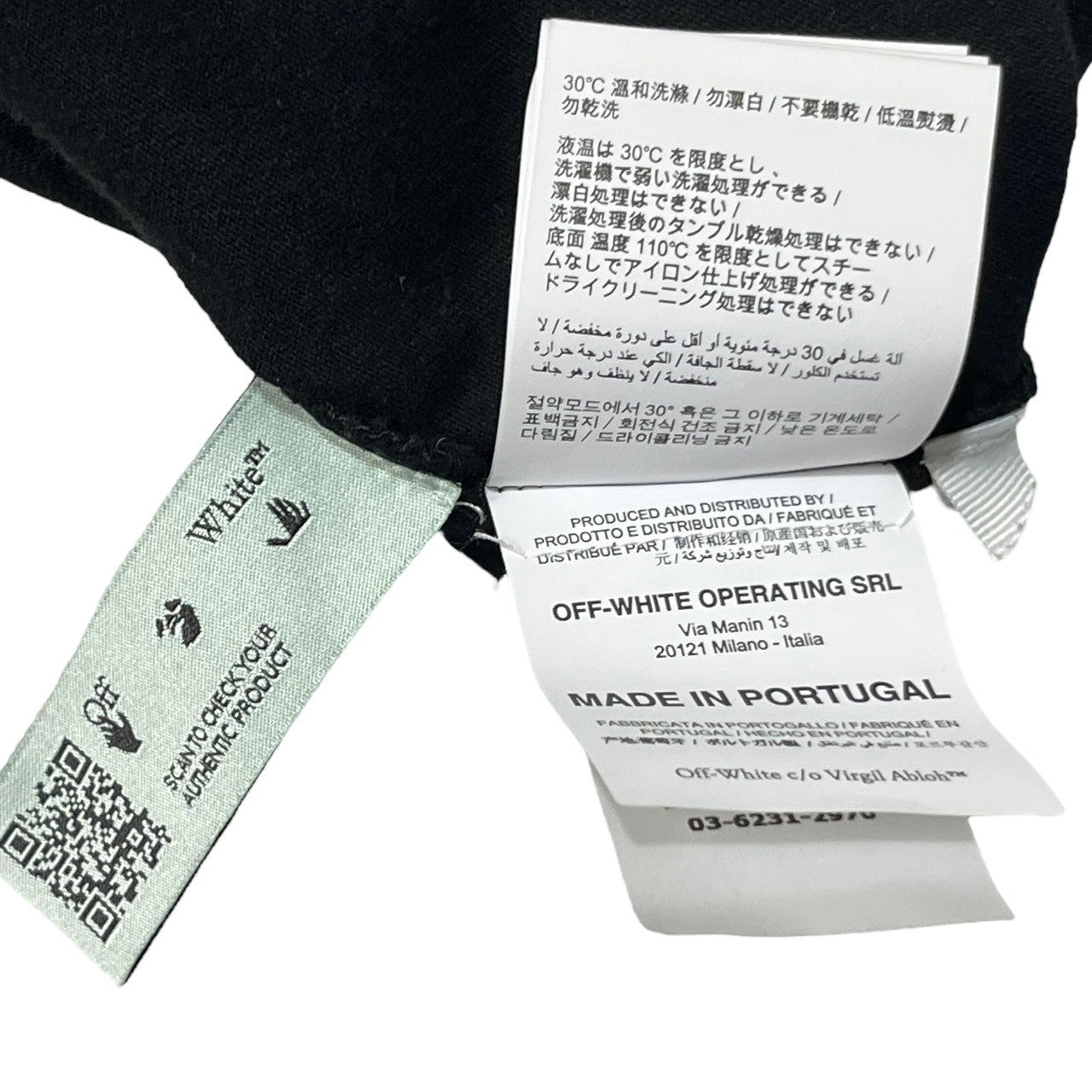 Off-White(オフホワイト) ARROW SLIM T-SHIRT Tシャツ OMAA027E20JER005 L ブラック