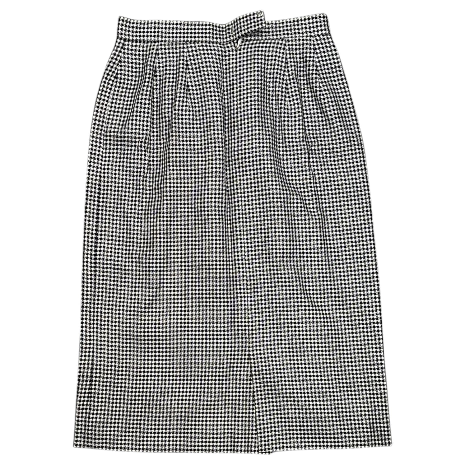 Burberry’s(バーバリーズ) 1990's Houndstooth Double-Dreasted Blazer Setup 千鳥柄 ダブル ブレザー スカート セットアップ FJ051-666 7AR ホワイト×ブラック 90年代 ヴィンテージ テーラード ジャケット ウール シルク 上下