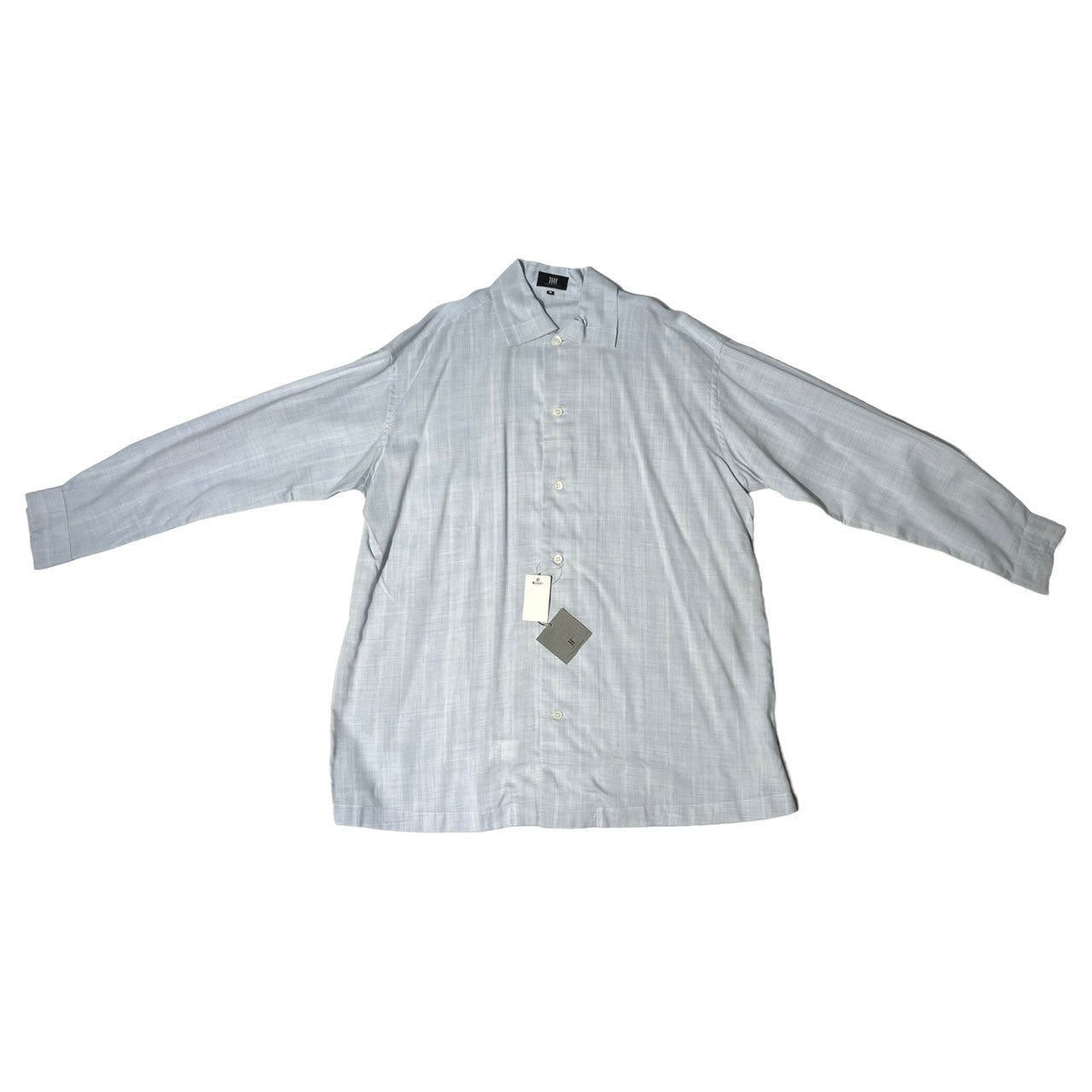 MIYAKE DESIGN STUDIO(ミヤケデザインスタジオ) 80's ~ 90's Polynosic regular collar shirt ポリノジック レギュラーカラー シャツ ハミルトン社製 IMIT LP2172-31 M ブルー 80年代 ~ 90年代 イッセイミヤケ