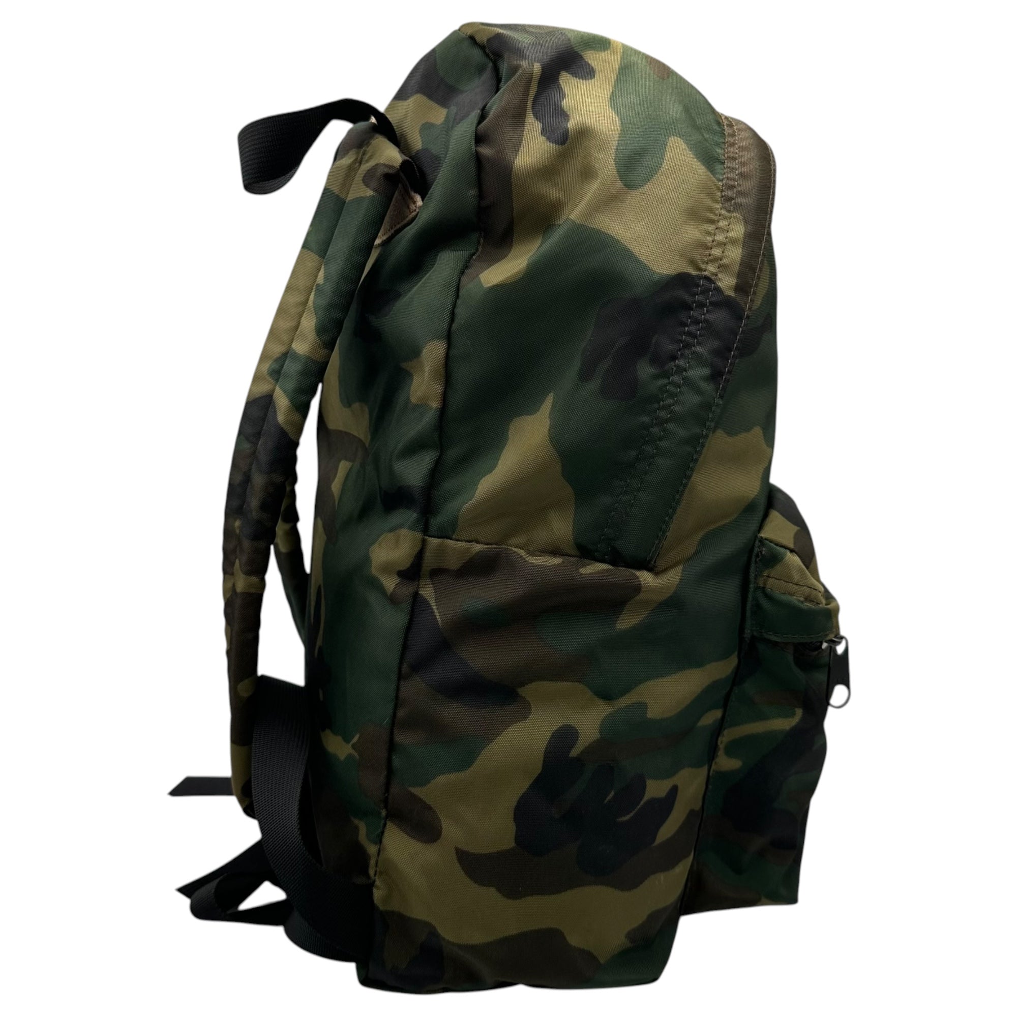 Herve Chapelier(エルベシャプリエ) Camouflage Nylon Daypack カモフラ ナイロン デイパック リュック 978NW-WOO カーキ