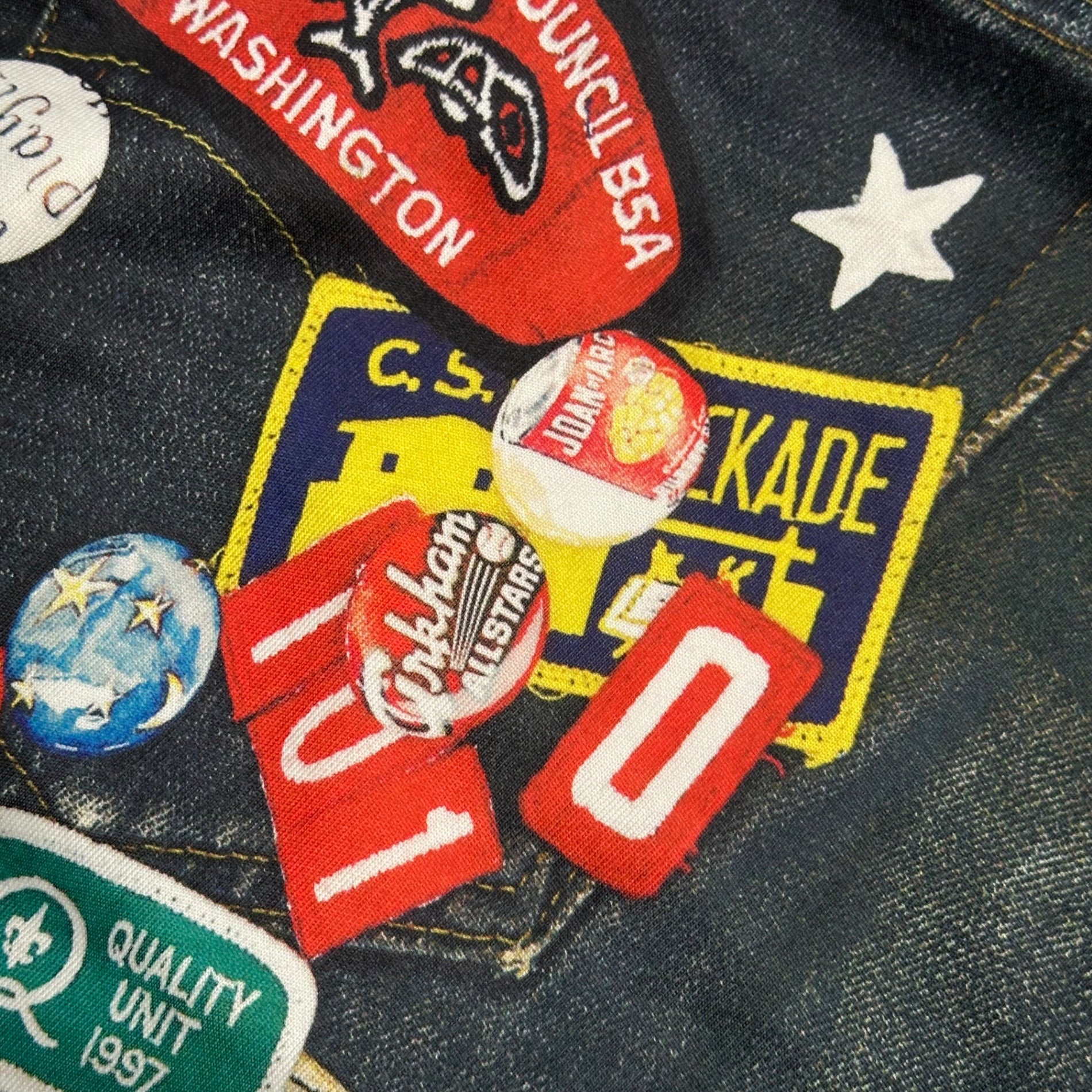 PUMA by MIHARA YASUHIRO(プーマバイミハラヤスヒロ) Patch Denim Heat Transfer Sweatpants ワッペン デニム 転写 スウェット パンツ 544023 L ネイビー