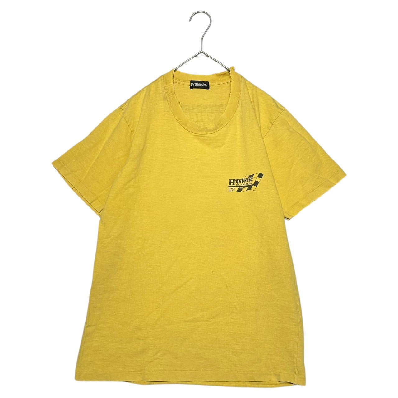HYSTERIC GLAMOUR(ヒステリックグラマー) 90's HYS GIRL PRINT TEE ヒス ガール プリント Tシャツ FREE イエロー 90年代 車