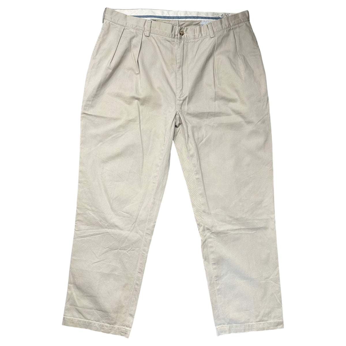 POLO RALPH LAUREN(ポロラルフローレン) W-pleated chino trousers 2タック チノ トラウザー W38 ベージュ パンツ ポロチノ