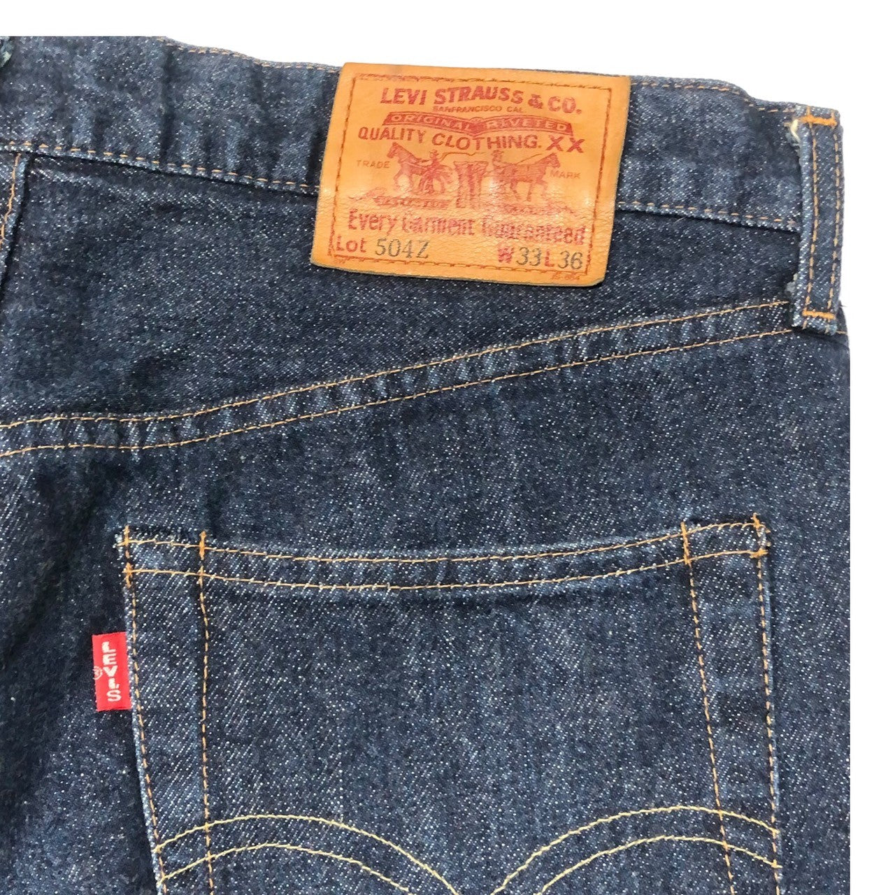 Levi's(リーバイス) 90's 504Z straight denim pants ストレート デニム パンツ 504Z-XX W33 インディゴ 90年代 TALON ジップ