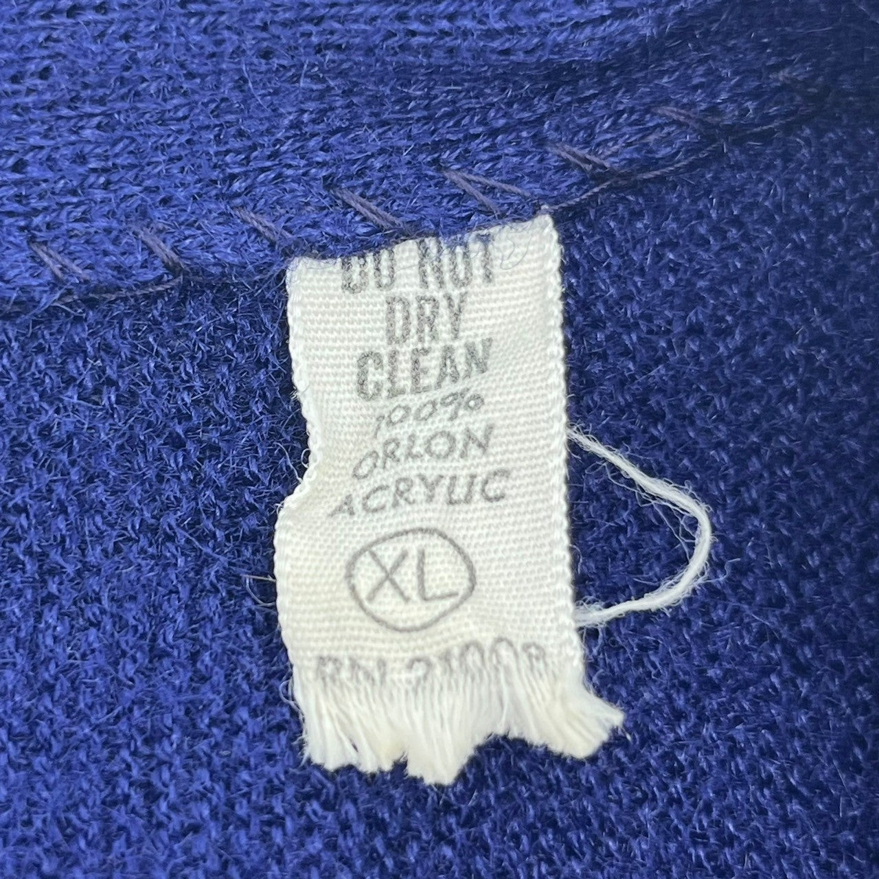 LACOSTE(ラコステ) 80's IZOD vintage knit cardigan ヴィンテージ ニット カーディガン XL ブルー 80年代~