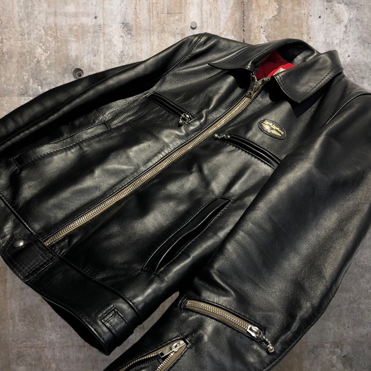 LEWIS Leathers(ルイスレザー) DOMINATOR TIGHT FIT ドミネーター ライトフィット レザージャケット ライダースジャケット IT51 34(Sサイズ程度) ブラック