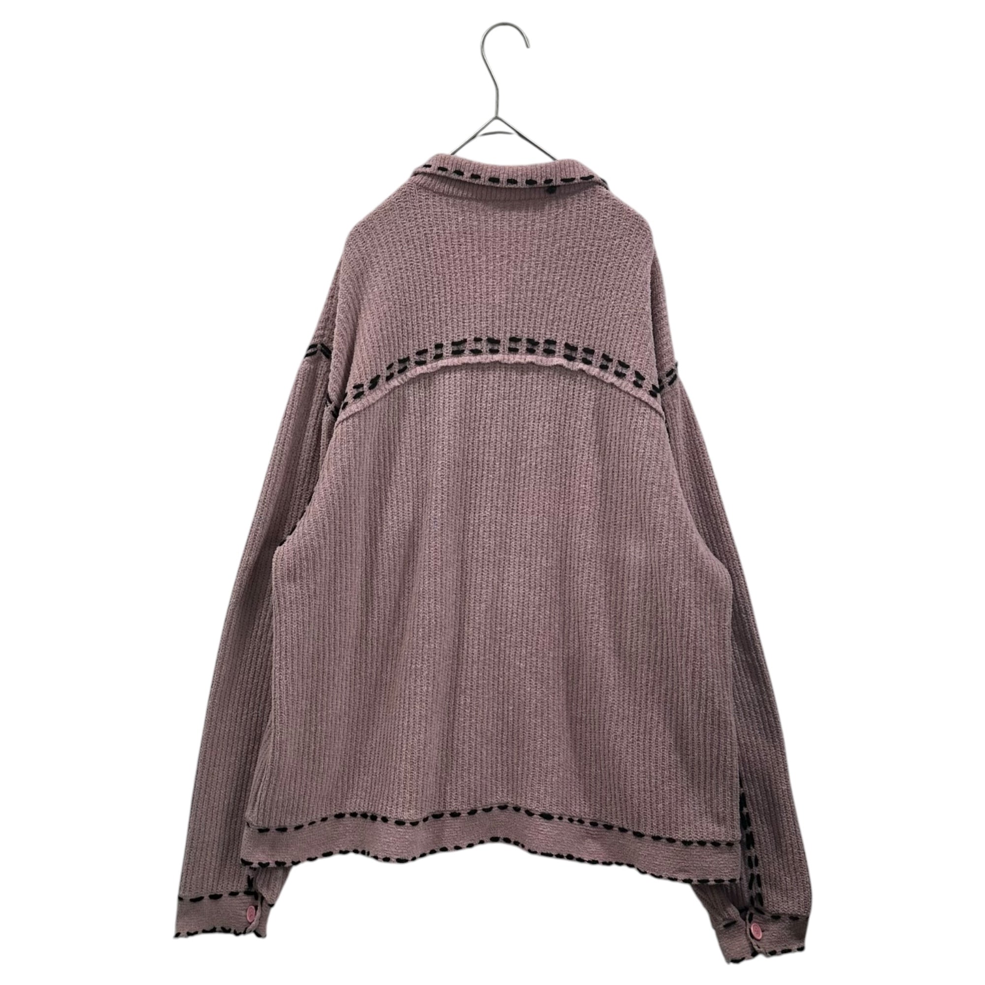 PHINGERIN(フィンガリン) 23AW PG1 KNIT トラッカー ニット ジャケット PD-232-KN-021 L ピンク カーディガン