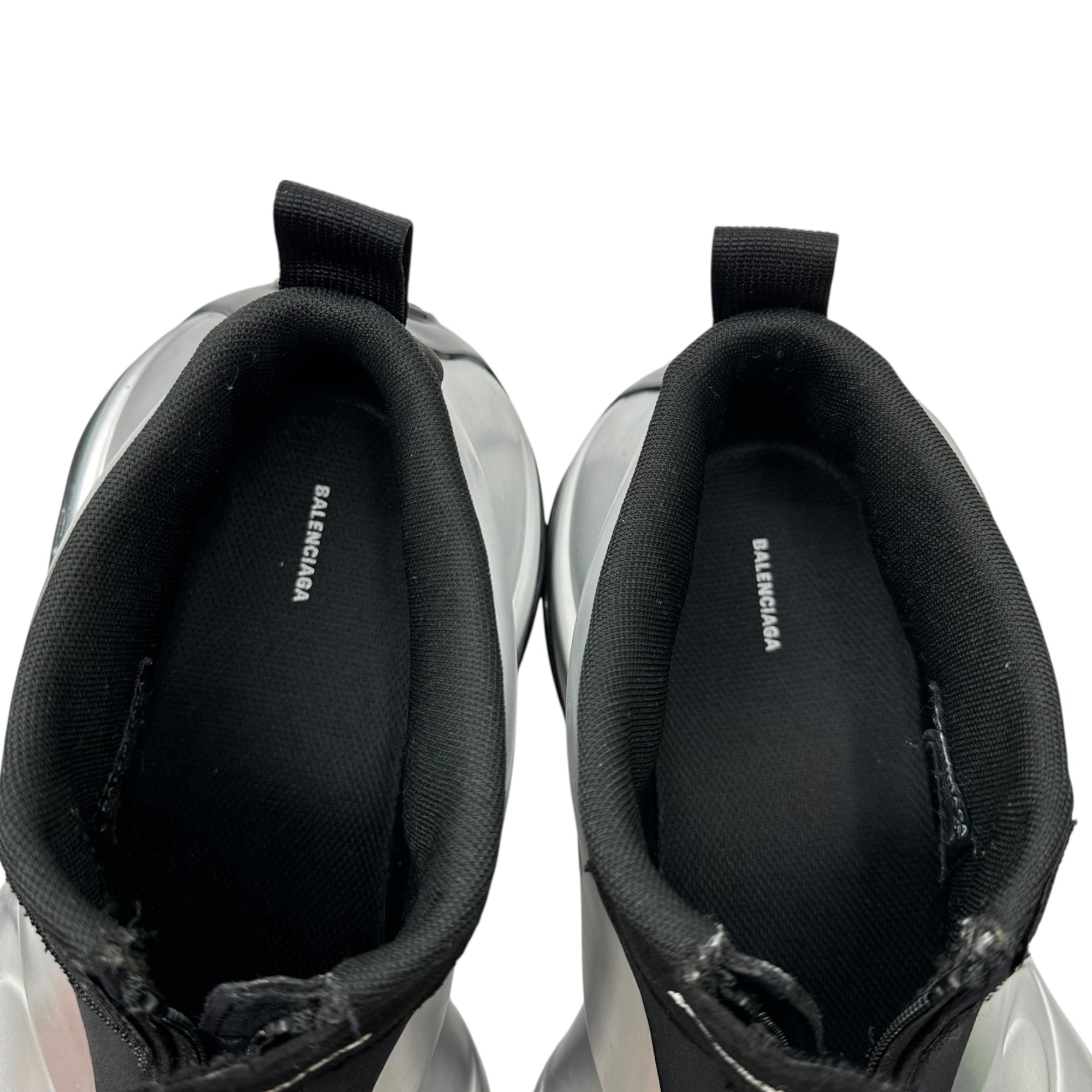 BALENCIAGA(バレンシアガ) Basketball Sneakers バスケットボール スニーカー 824909 27.5cm シルバー×ブラック