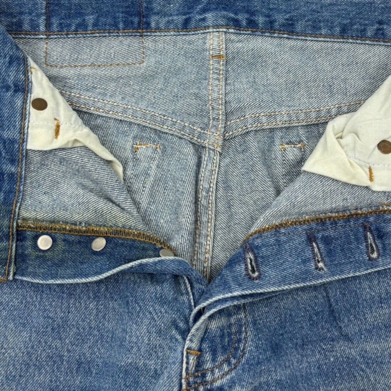 Levi's(リーバイス) 90's 501 Valencia Factory 555 Vintage denim pants バレンシア工場 ヴィンテージ ストレート デニム パンツ 501-5900 W30 L36 インディゴ USA製 90年代 裏ボタン555