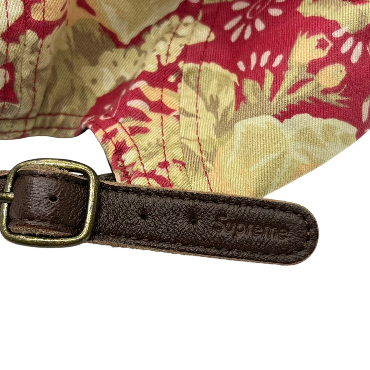 SUPREME(シュプリーム) 18SS Washed Chino Twill Camp Cap ボックスロゴ ウォッシュド チノ ツイル キャンプキャップ 帽子 ベージュ×レッド