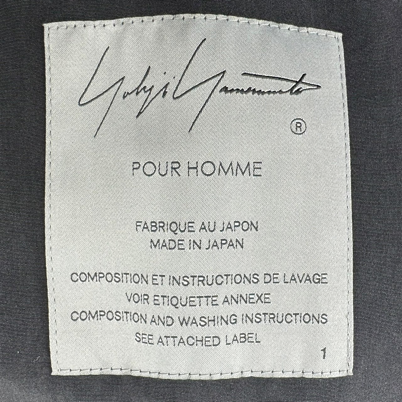 YOHJI YAMAMOTO POUR HOMME(ヨウジヤマモトプールオム) 23SS タキシード シャツ ブルゾン HZ-Y04-500 1(S程度) ブラック