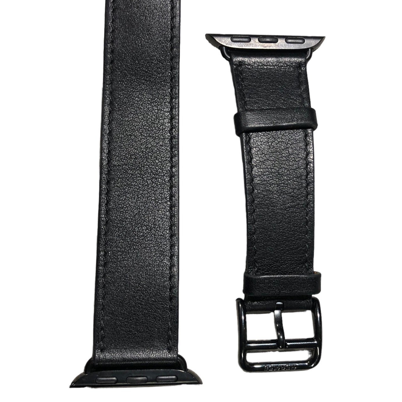 Apple Watch HERMES ブラック レザーバンド エルメス（Apple Watch  