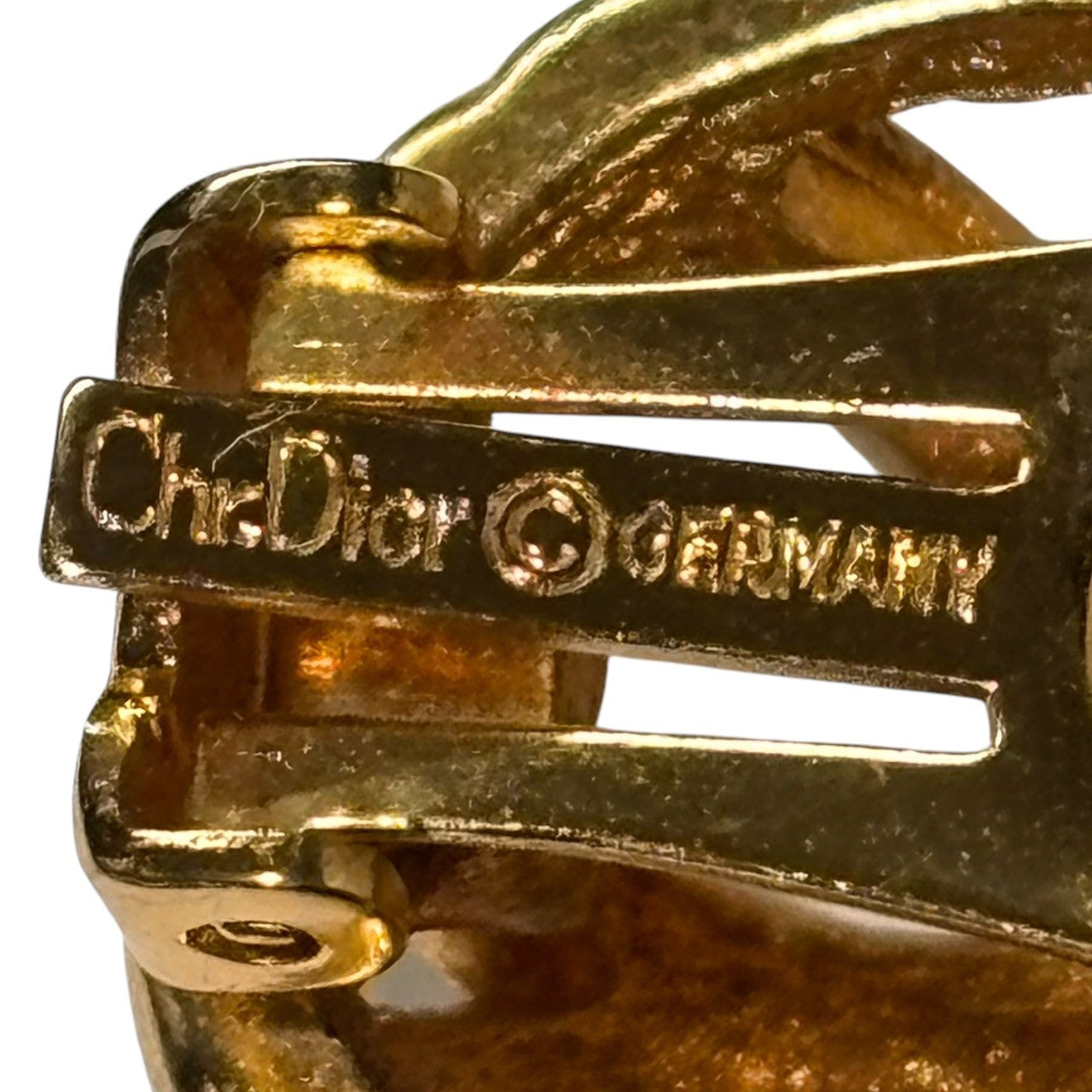 Christian Dior(クリスチャンディオール) GERMANY made vintage gold cross earrings ドイツ製 ヴィンテージ ゴールド クロス イアリング ゴールド アクセサリー