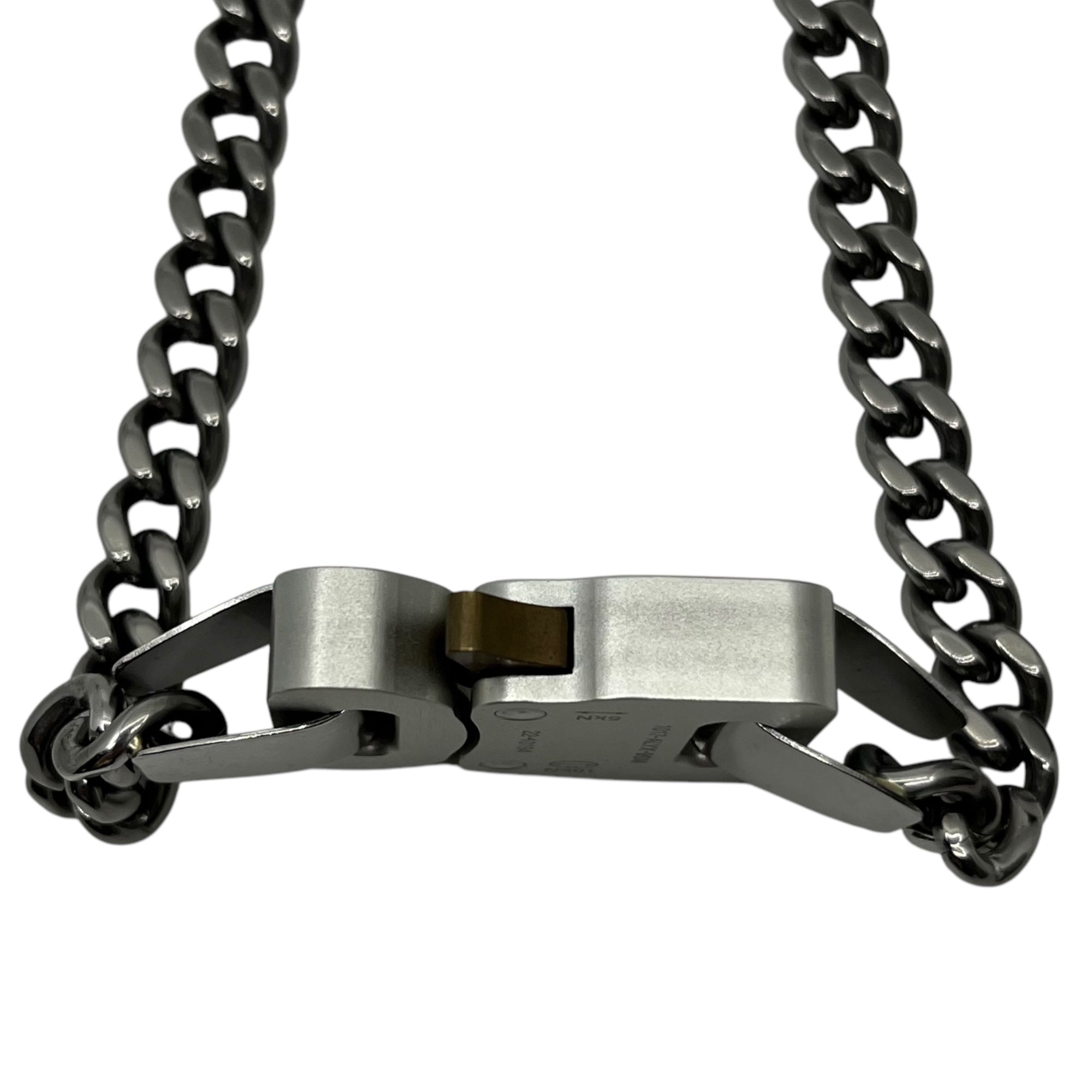 1017 ALYX 9SM(アリクス) Roller coaster buckle chain necklace ローラー コースター バックル チェーン ネックレス AAUJW213OT01 S シルバー GRY0002 コブラ アクセサリー 箱付