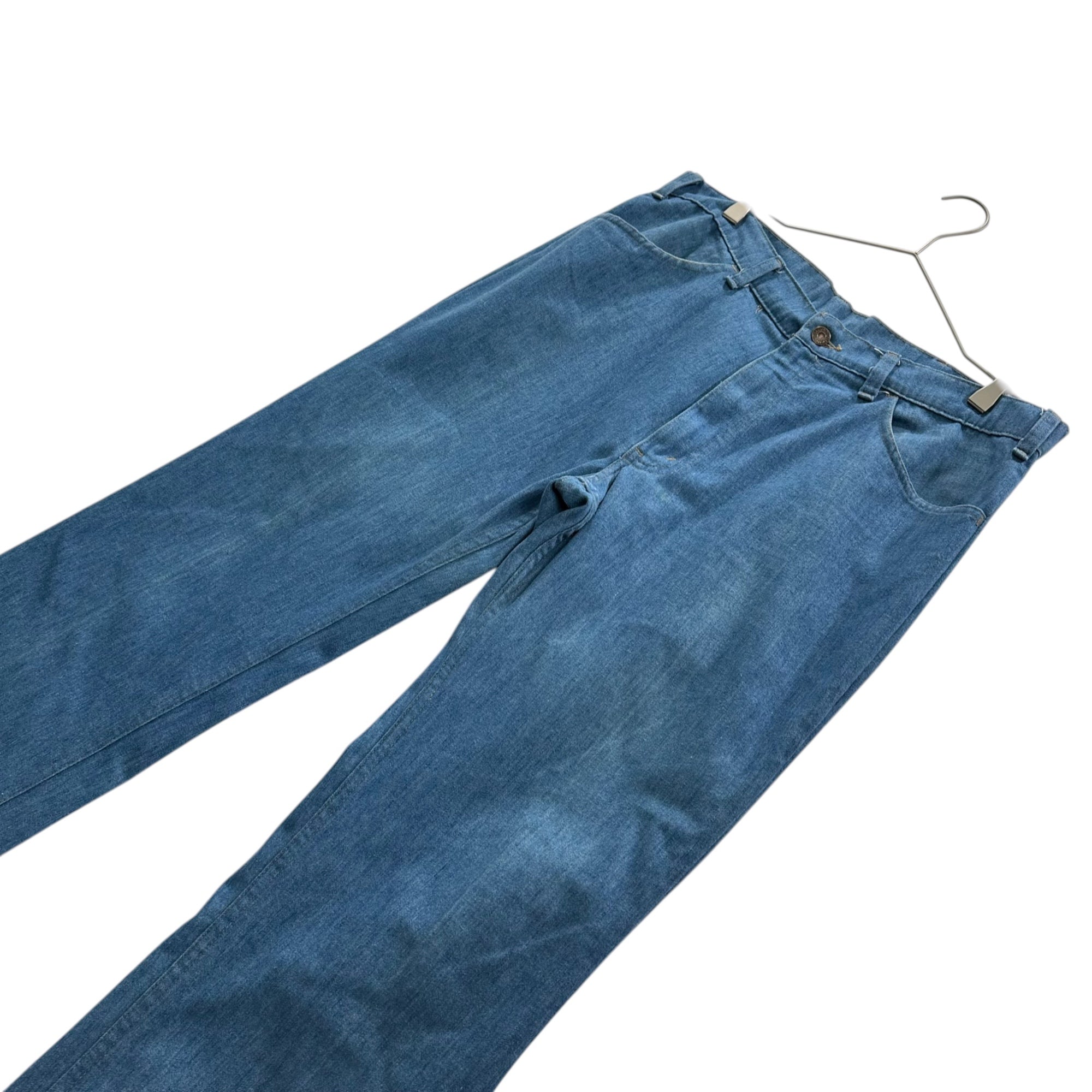 Levi's(リーバイス) 80's Slim Bootcut Denim Pants 80年代 スリム ブーツカット デニム パンツ 40547 W38 ライトインディゴ FOR MENライン TALON42 1980年9月製造 ヴィンテージ