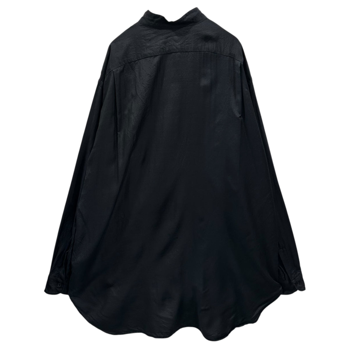 COMOLI(コモリ) 2023SS Wool silk pullover shirt ウール シルク プルオーバー シャツ X01-02016 2 ネイビー バンドカラー プルオーバータイプ