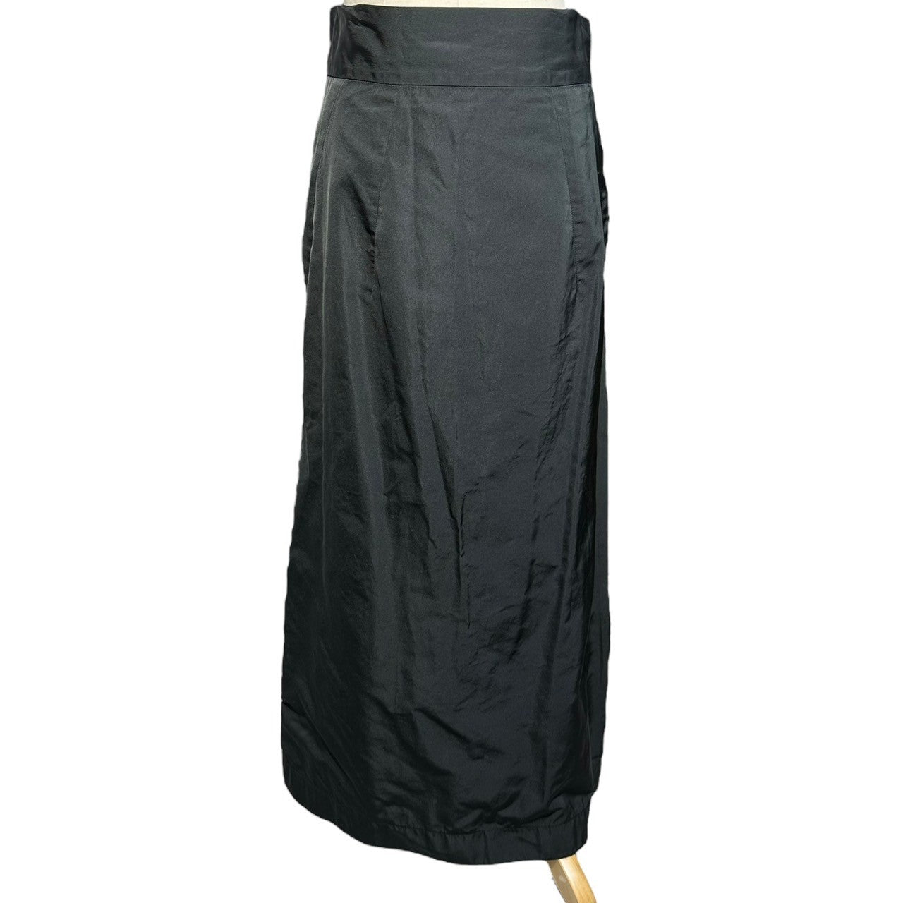 JIL SANDER(ジルサンダー) maxi skirt マキシ スカート 36(S程度) ブラック ロング リボン ポケット