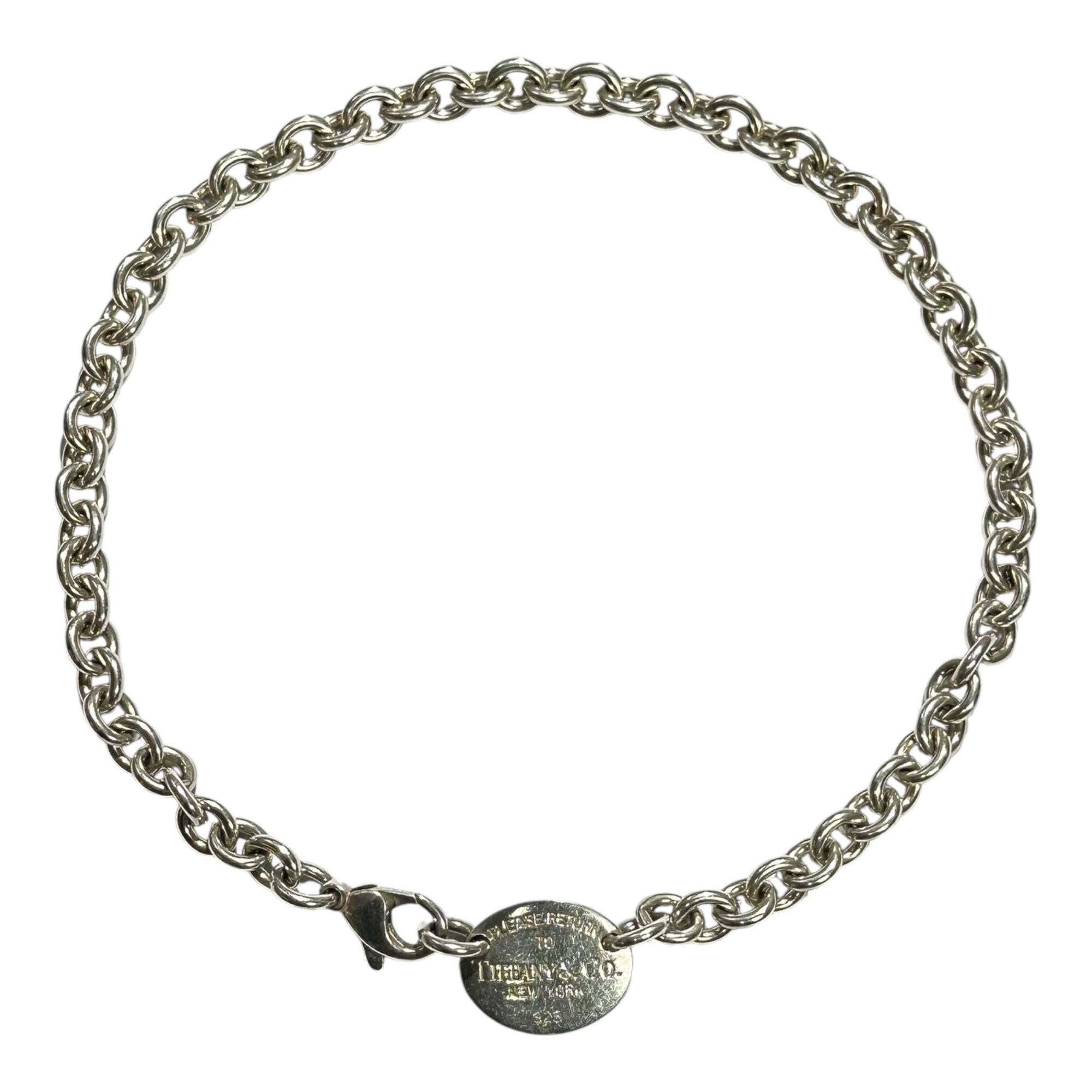 TIFFANY & CO.(ティファニー) Round Return to Chain Necklace ラウンド リターントゥ チェーン ネックレス シルバー シルバー ブレスレットとして併用可能