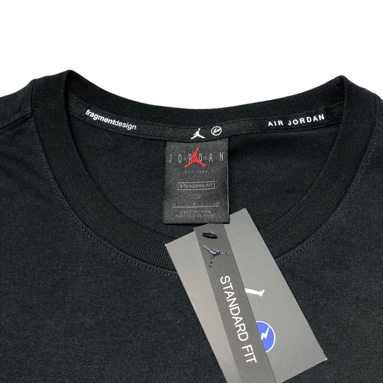NIKE×FRAGMENT DESIGN(ナイキ×フラグメントデザイン) Lifestyle Top x Fragment ジョーダン プリント Tシャツ DA2985-010 S ブラック 半袖 JORDAN